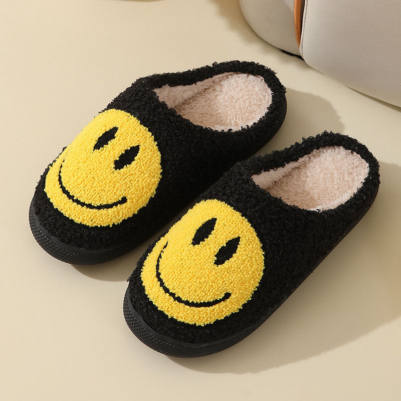 Samira – Warme Pantoffeln Mit Smiley-Muster