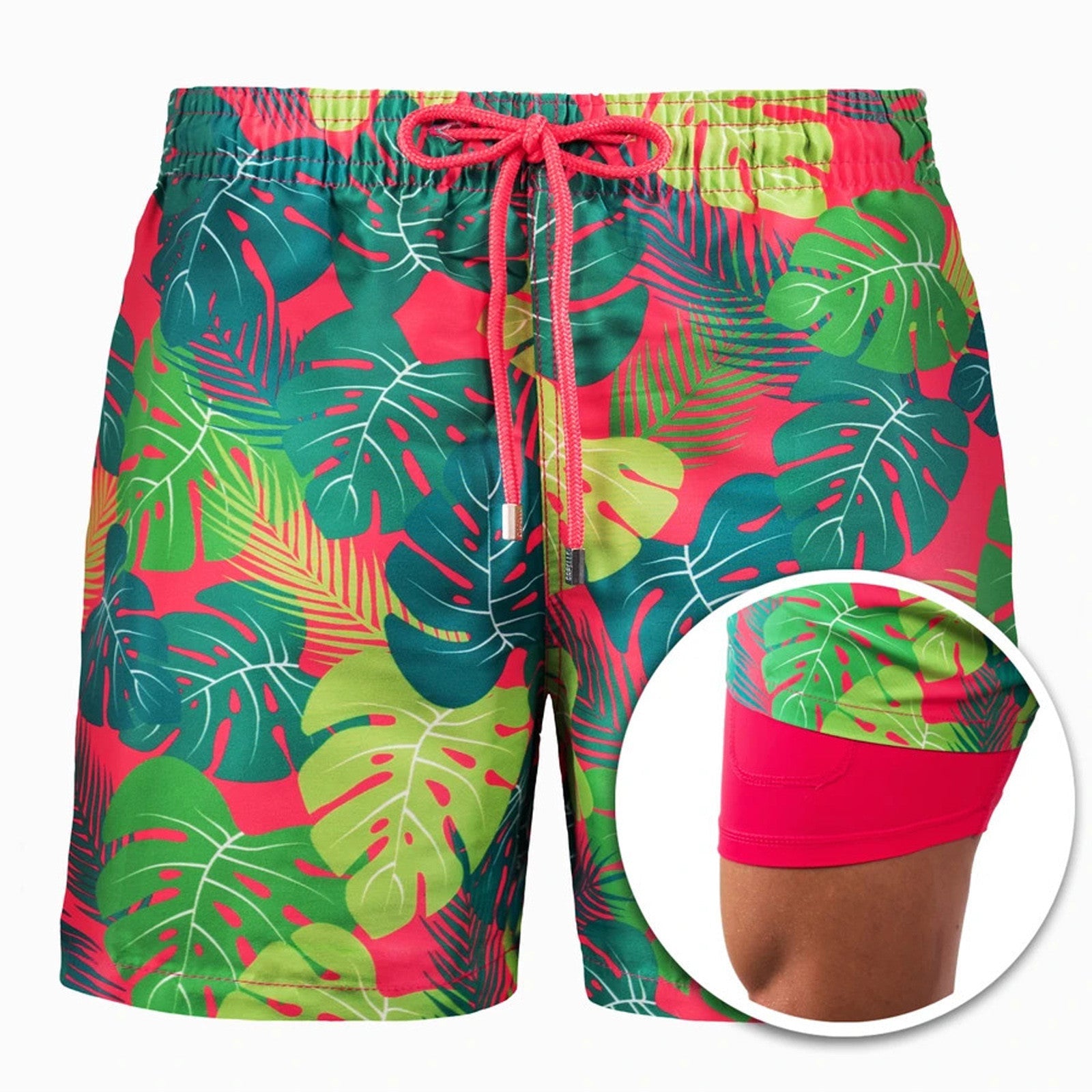 Leon – Badeshorts Herren Innenfutter Kordelzug Sommer Look