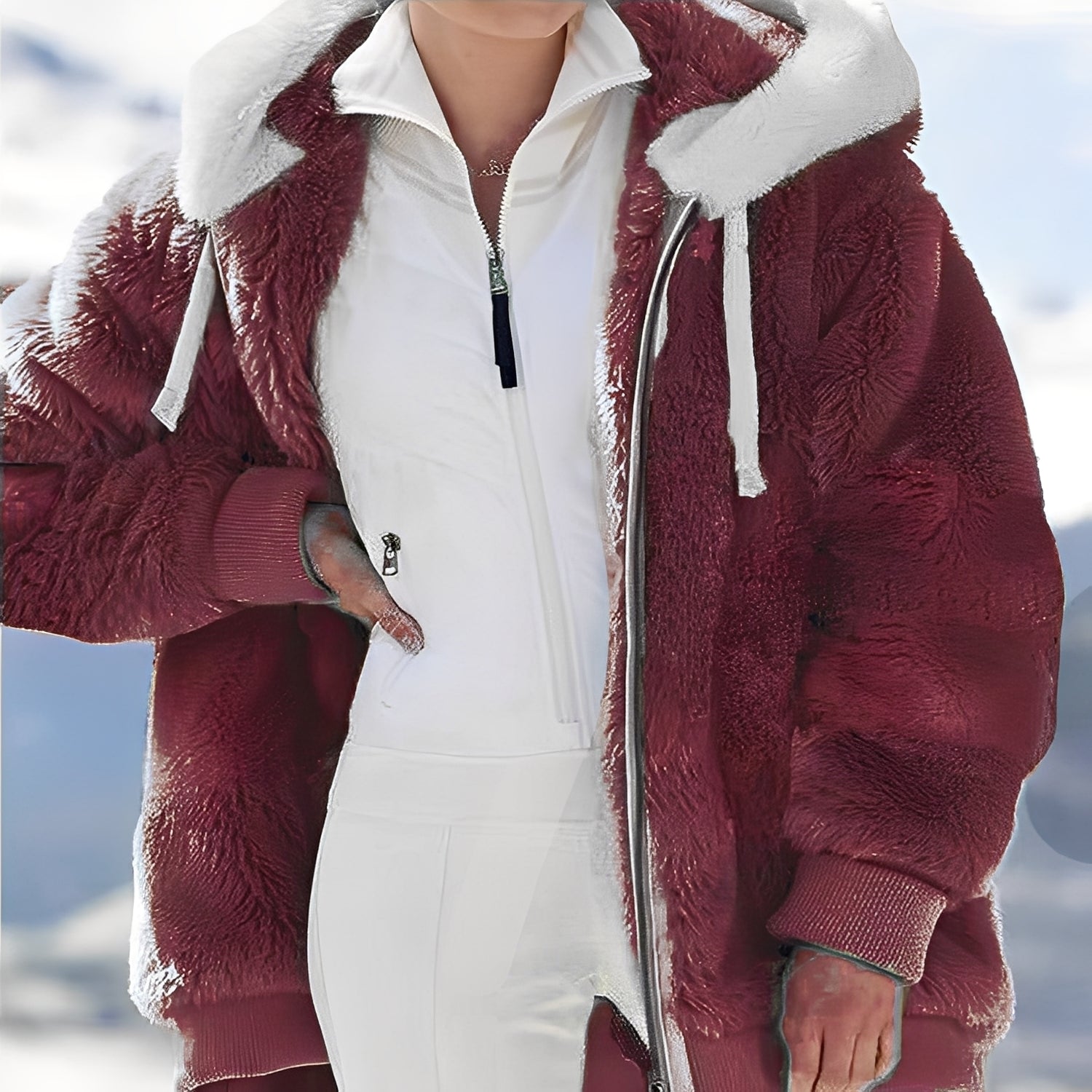 Danja - Lockere Damen Fleecejacke für Winter