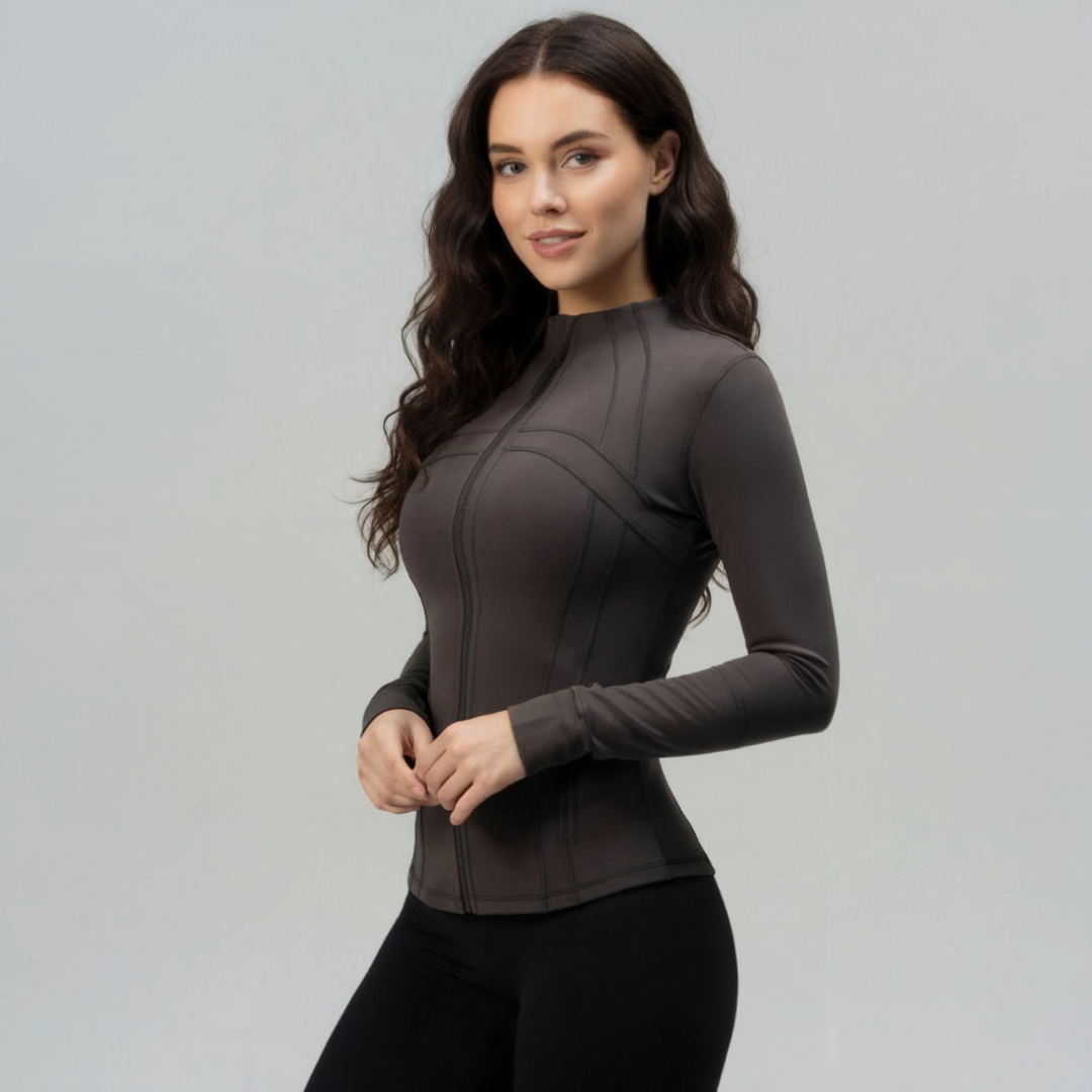 Orlanda - Damen Shaping Jacke mit Reißverschluss