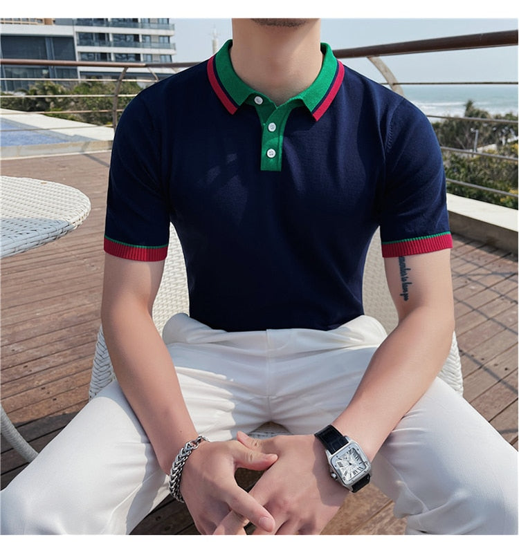 Omar – Poloshirt Herren Stilvoll Raffiniert Casual Look