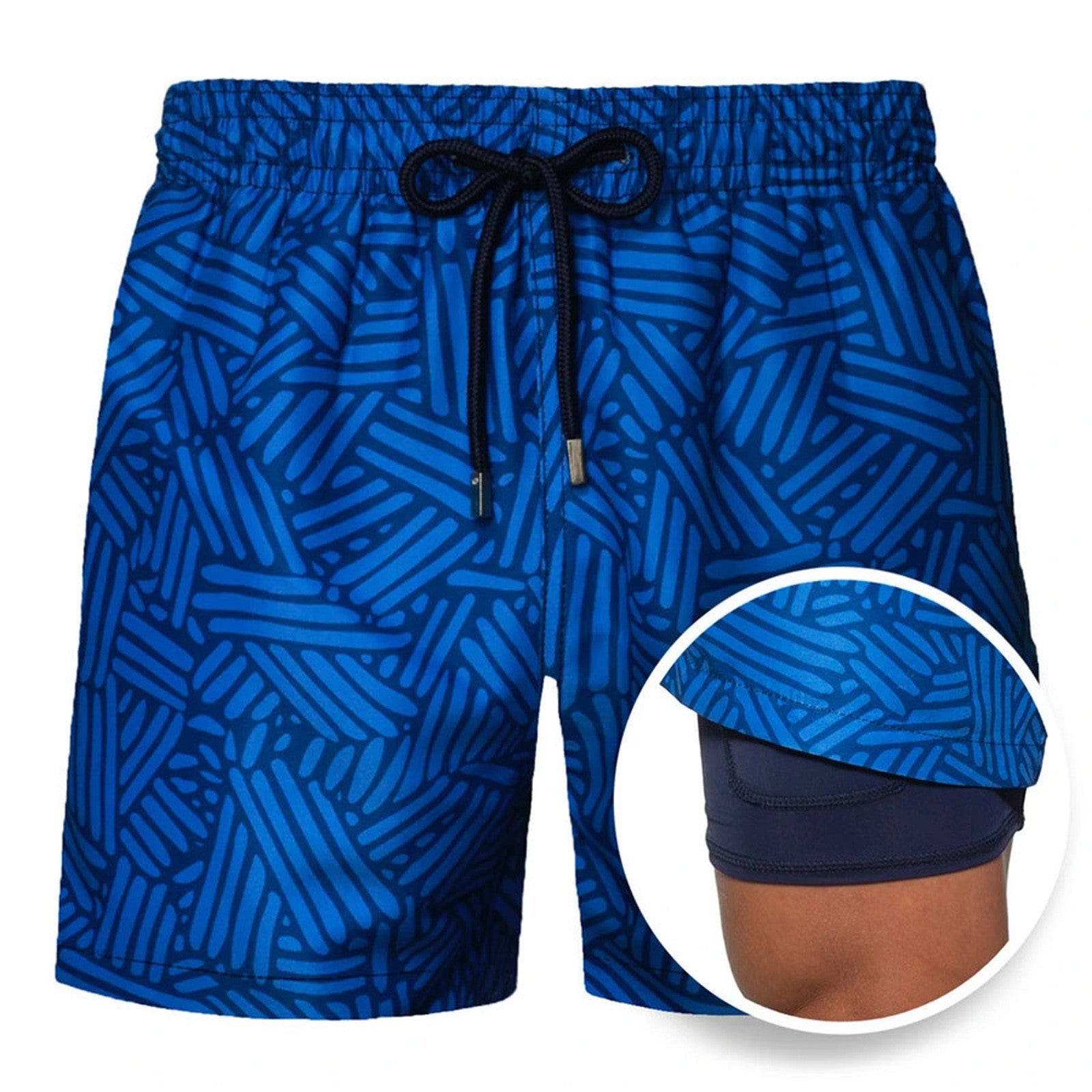 Leon – Badeshorts Herren Innenfutter Kordelzug Sommer Look