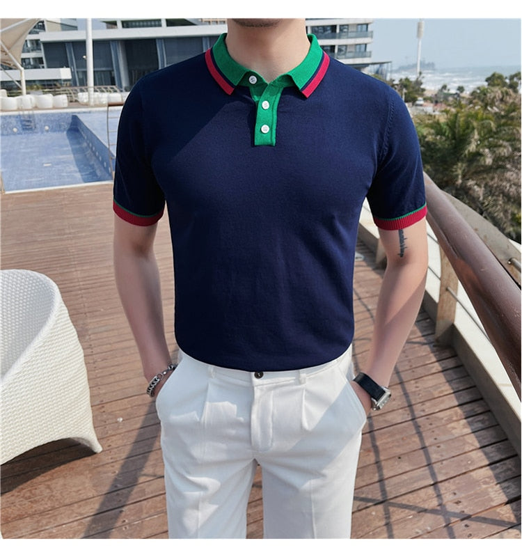 Omar – Poloshirt Herren Stilvoll Raffiniert Casual Look