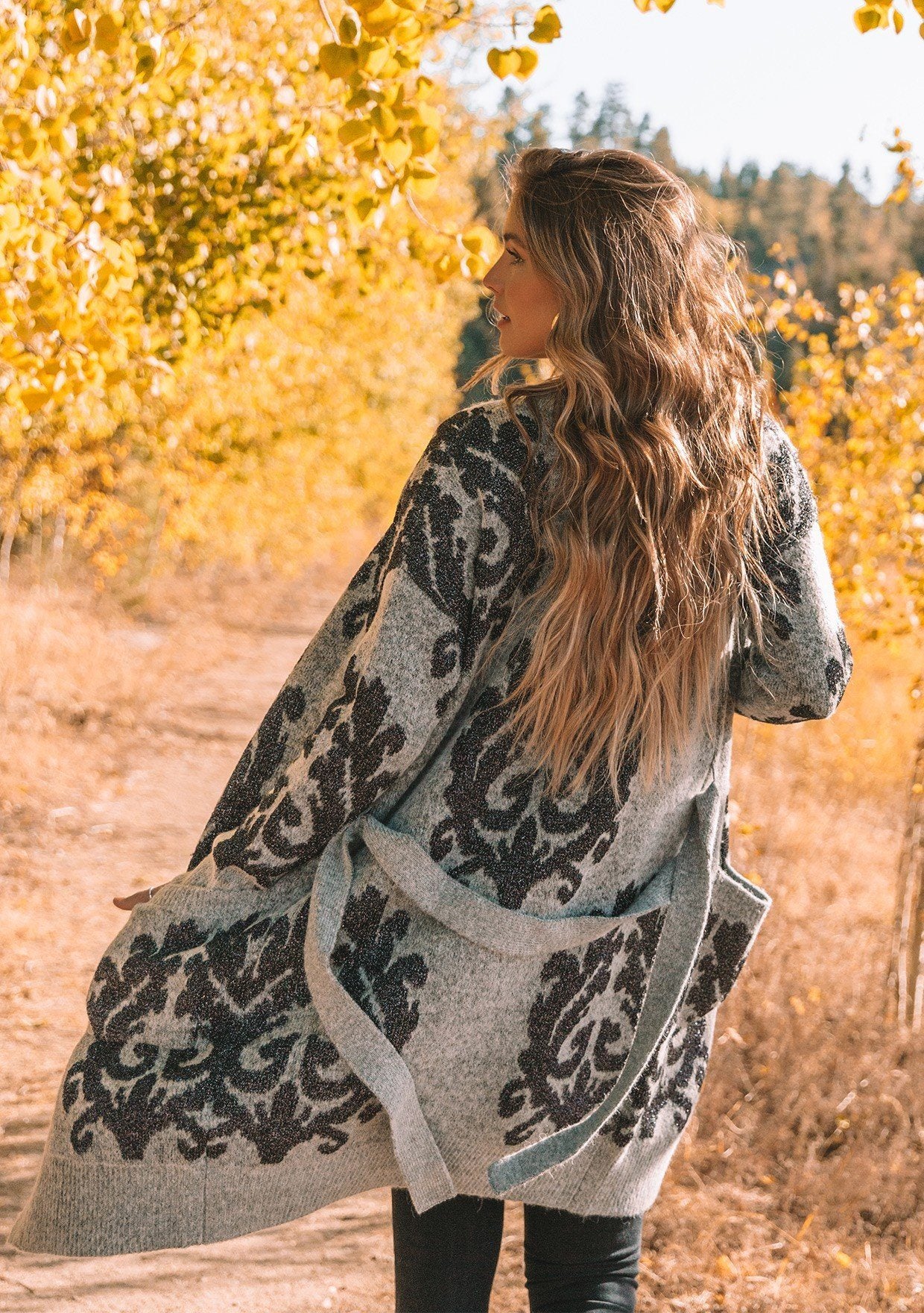 Simone – Warmer Winter-Cardigan Mit Gürtel