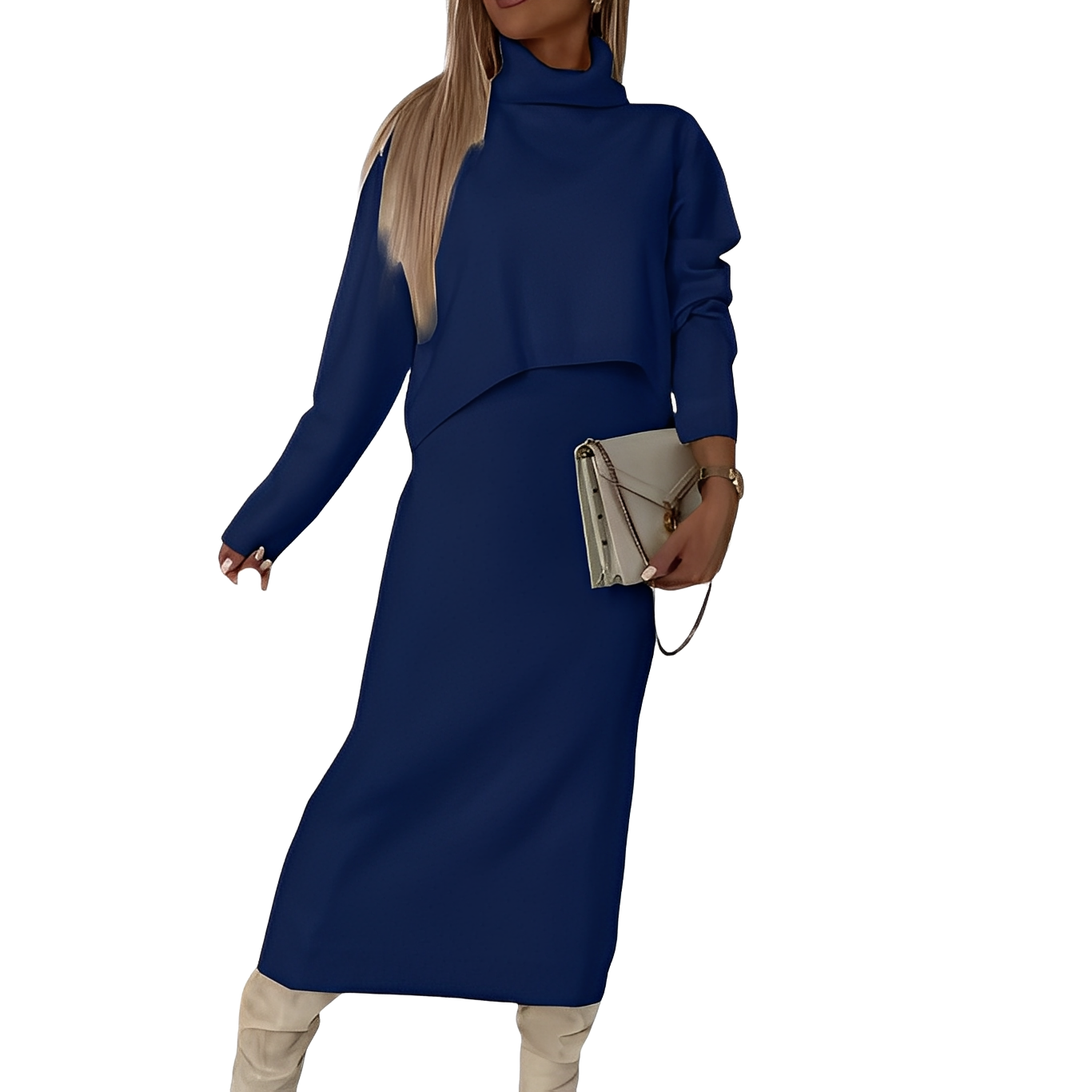 Sonja – Elegantes Set Aus Pullover Und Rock