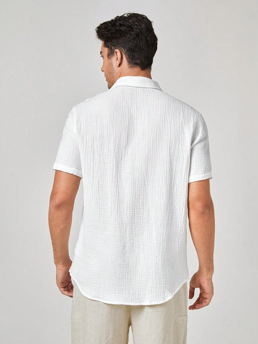 Bjoern – Baumwoll Shirt Herren Kurzarm Lässig Alltag