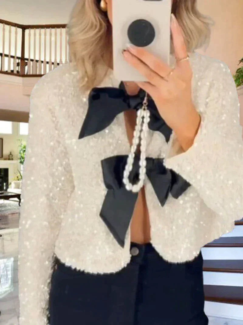Fiona – Modische Glitzer-Jacke