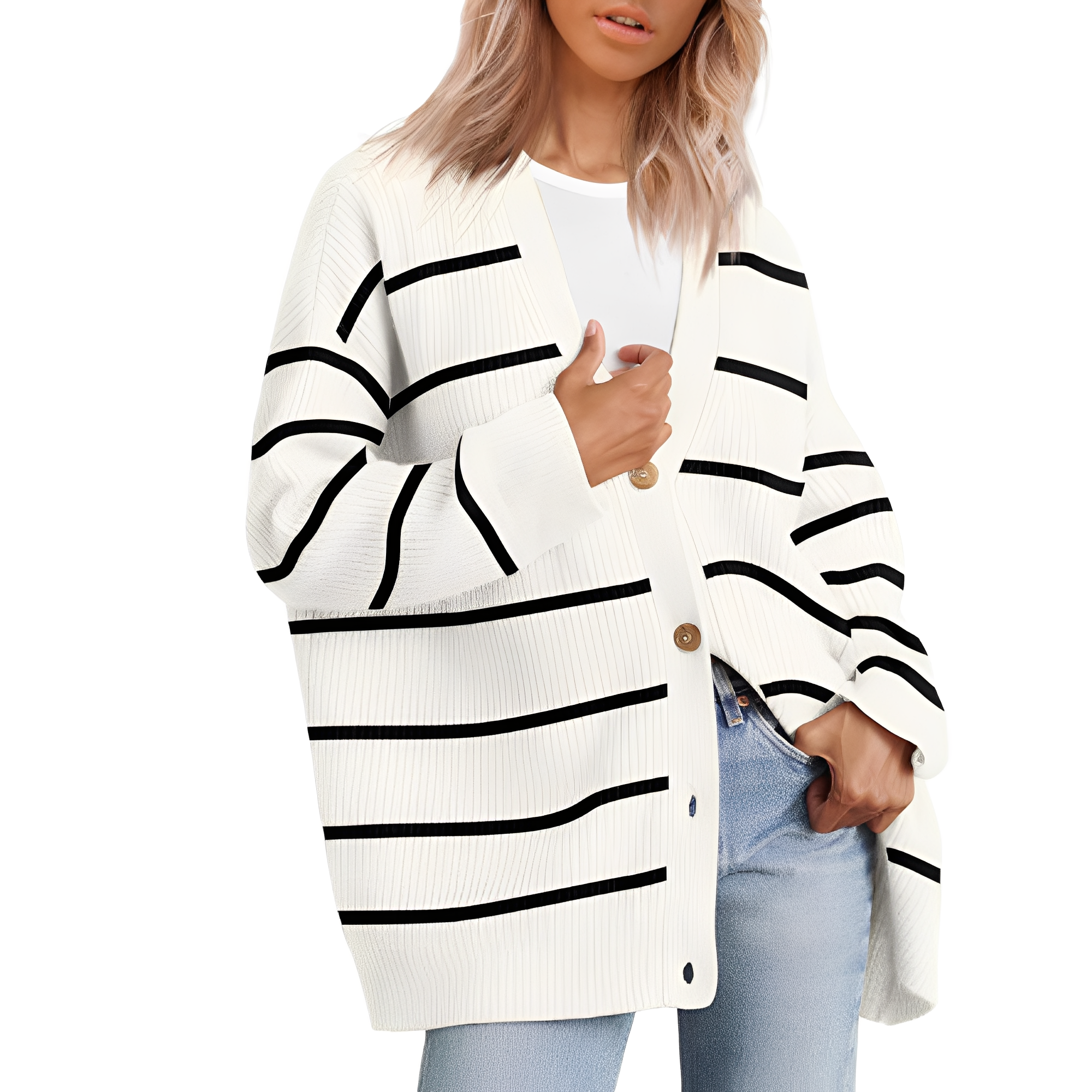 Bertha – Lockerer Oversize-Cardigan für Damen