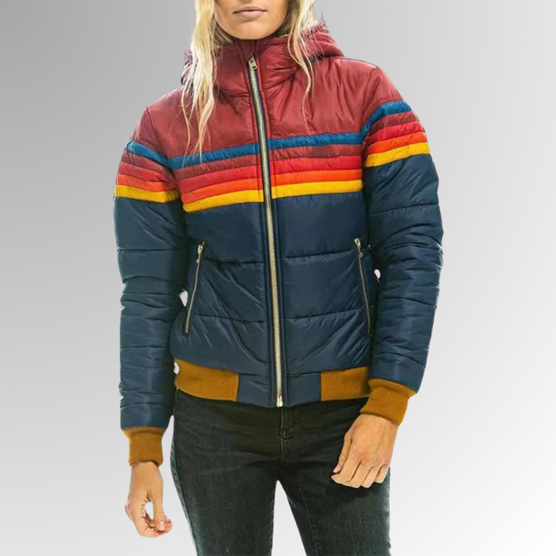 Bina – Damen Regenjacke wetterfest mit Kapuze