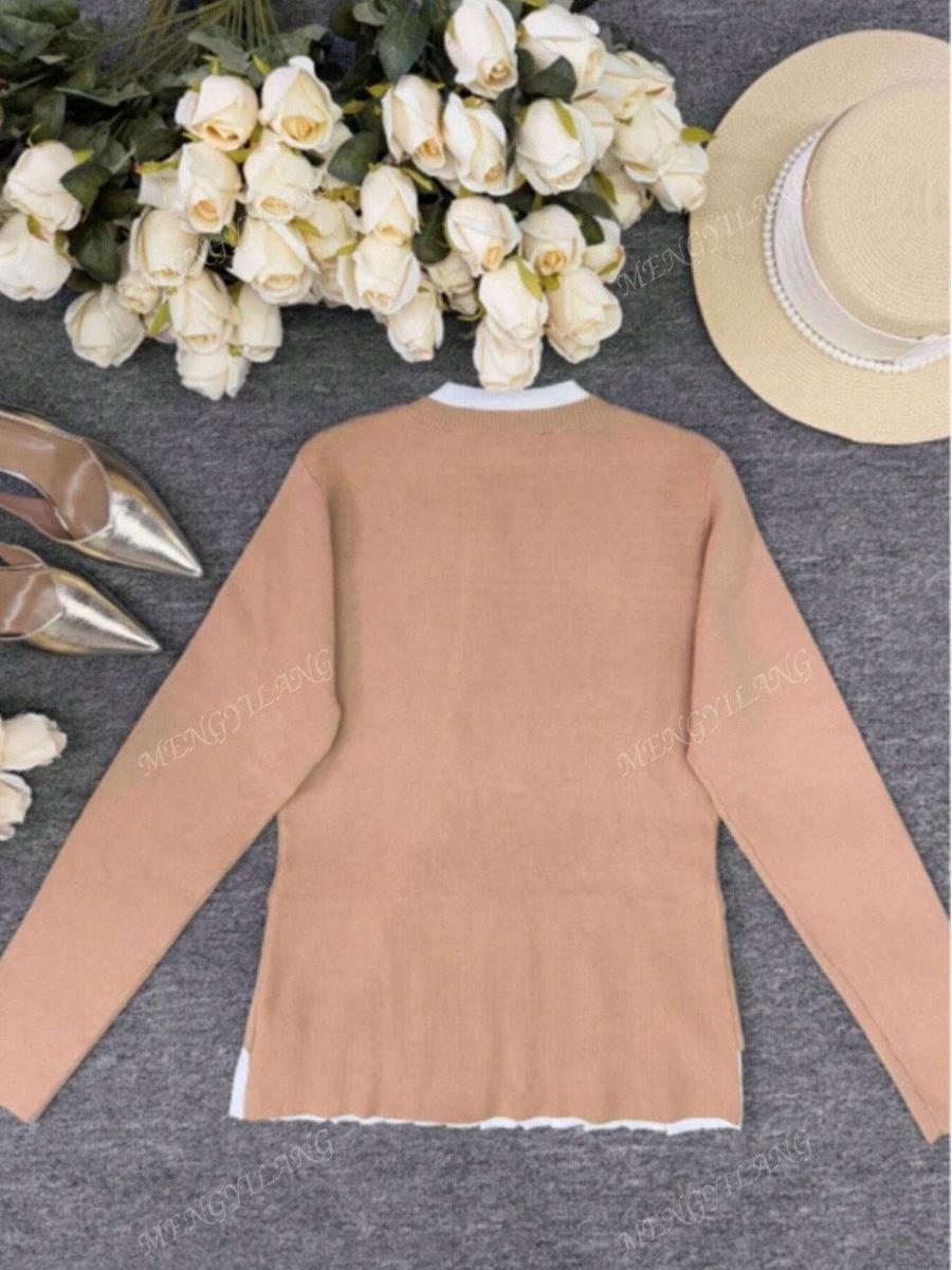 Ferike – Apricot Langarm-Pullover für Damen