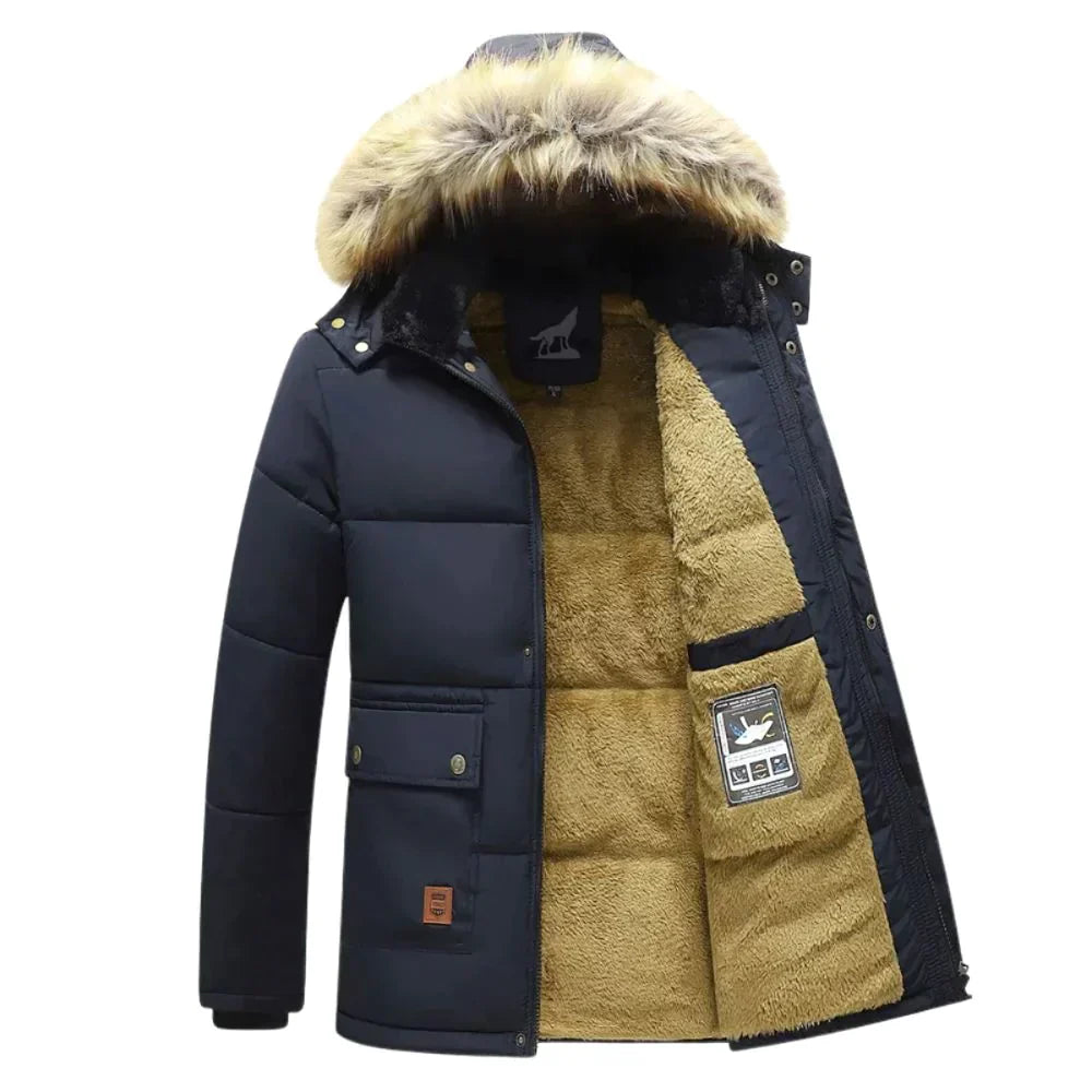 Burkard - Herren Winterparka mit abnehmbarer Kapuze