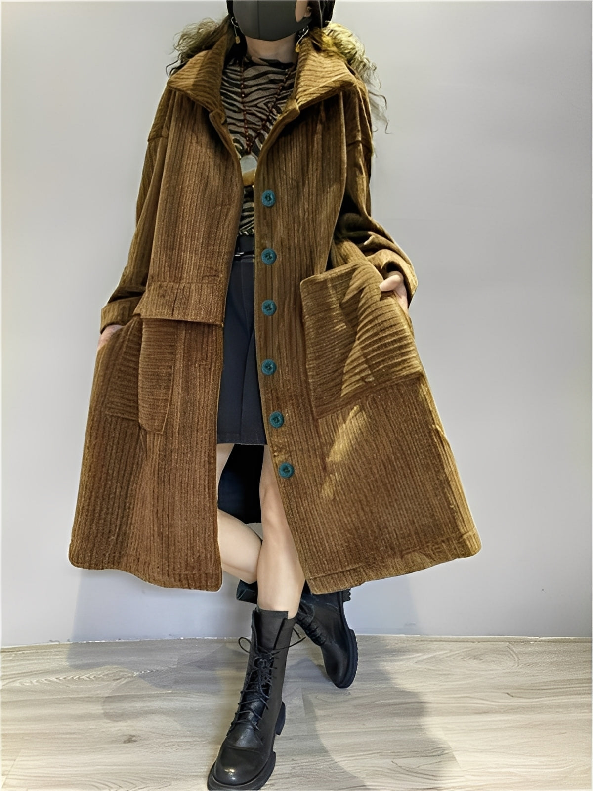 Irma – Lange, gemütliche Jacke mit Taschen