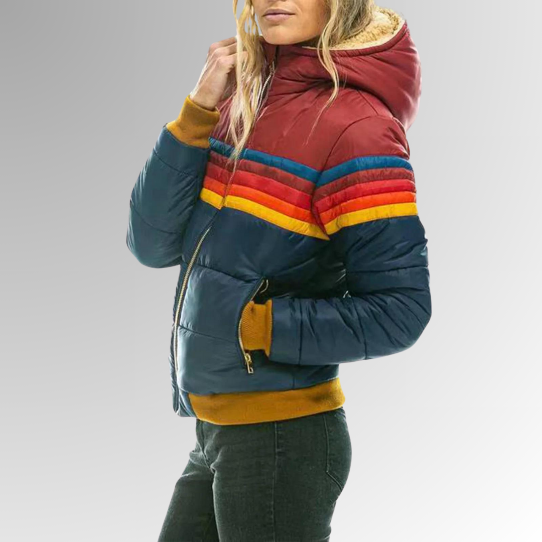 Bina – Damen Regenjacke wetterfest mit Kapuze