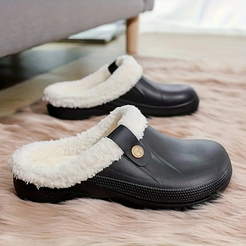 Svea – Unisex-Clogs mit Fleecefutter, warme, bequeme Sandale