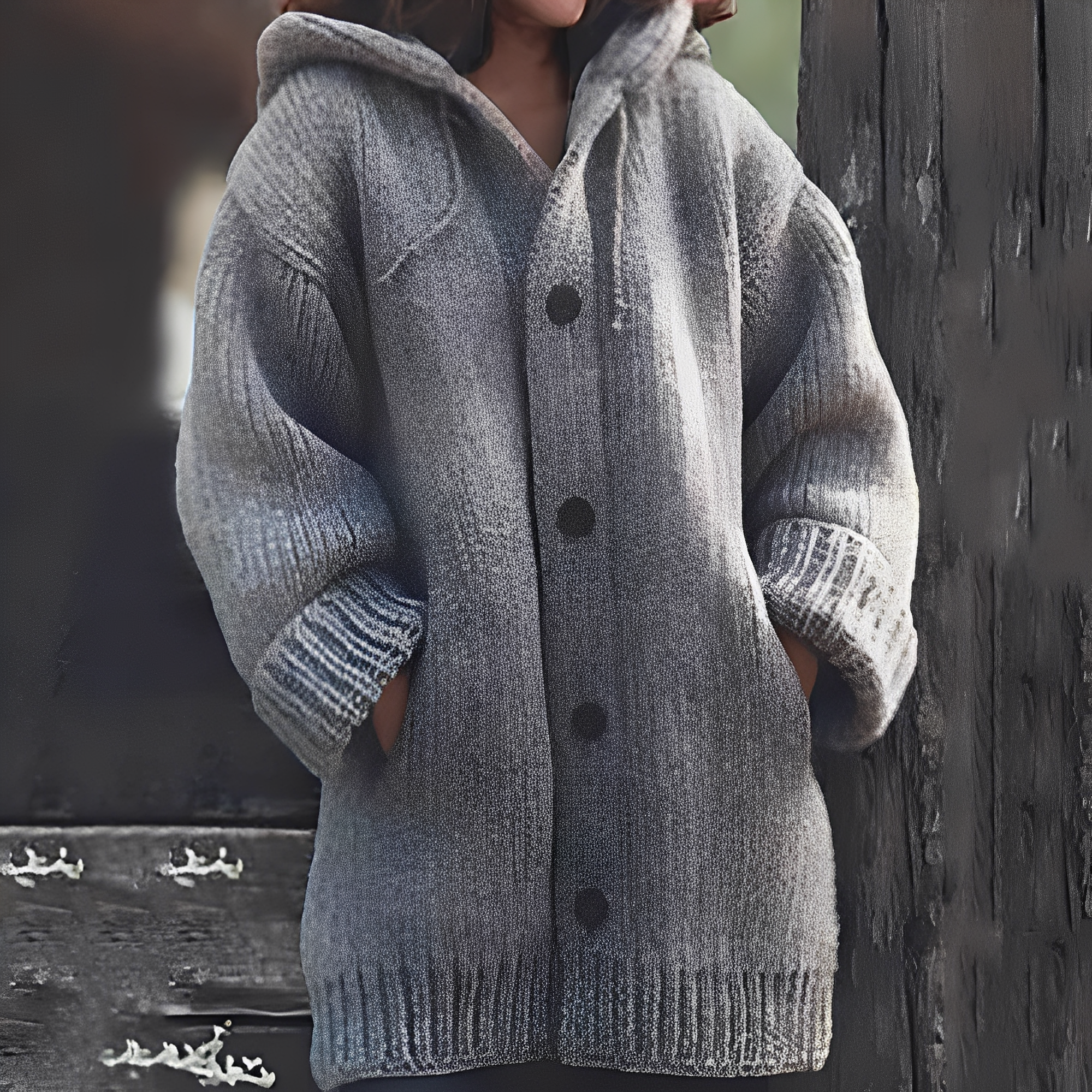 Blanca – Bequeme Kapuzen-Strickjacke für Damen
