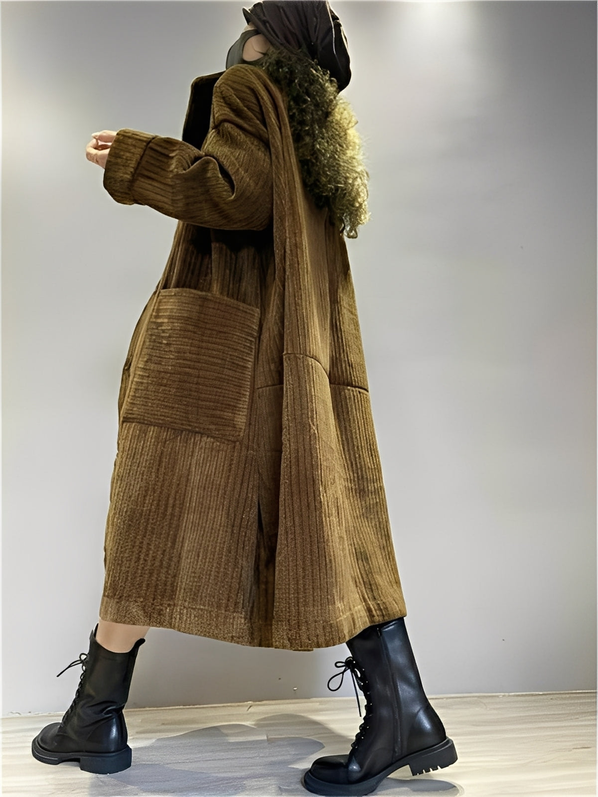 Irma – Lange, gemütliche Jacke mit Taschen