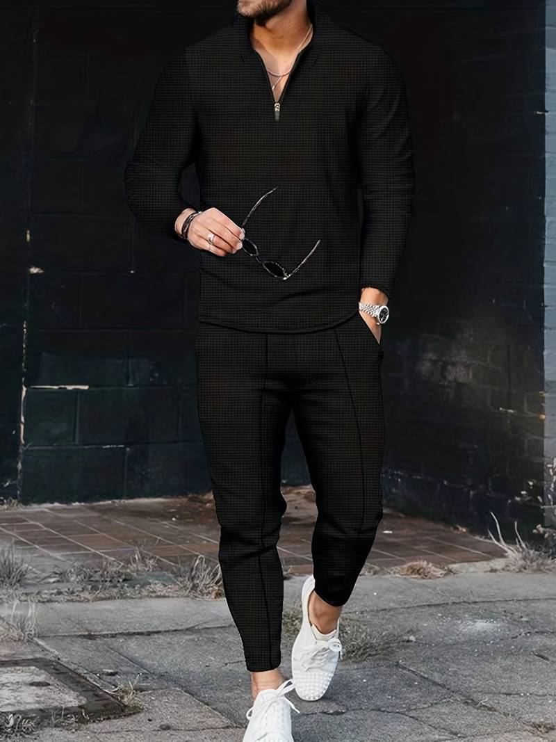 Kaspar - Zweiteiliger Trainingsanzug mit Waffelmuster