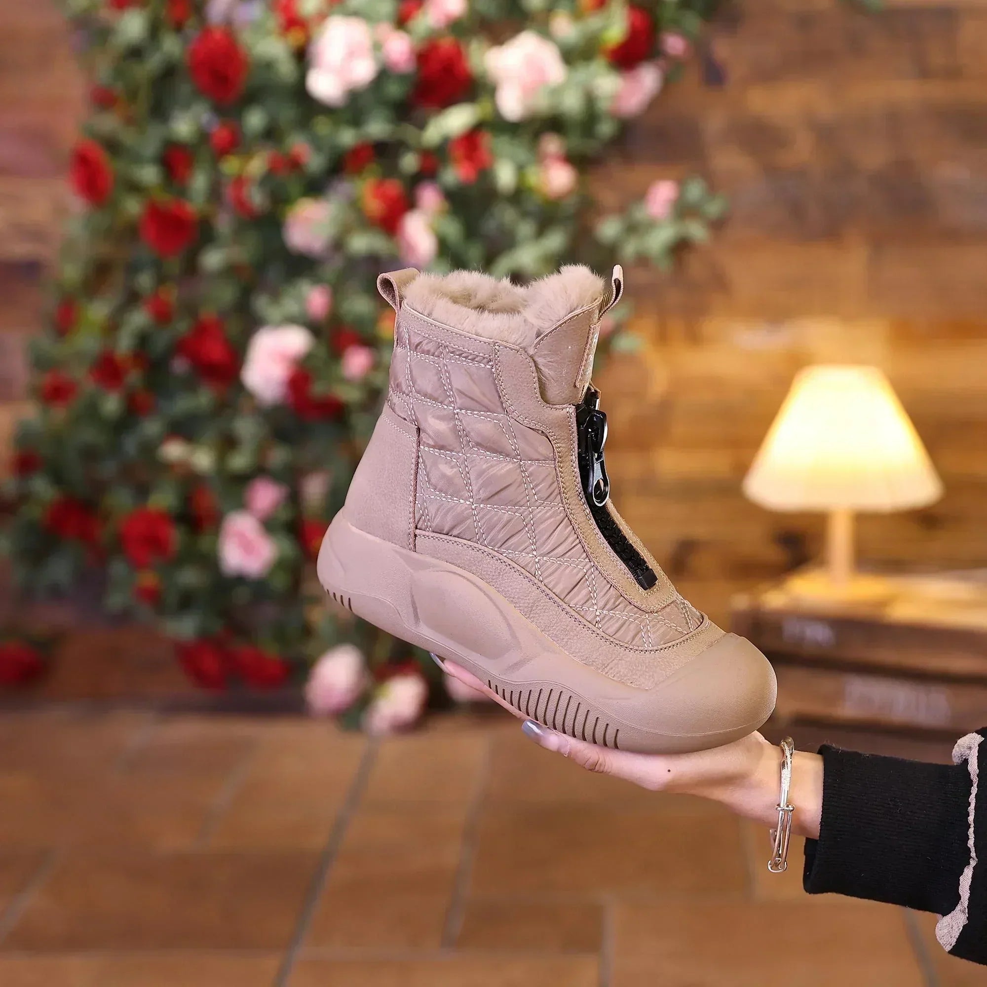 Ulona – Winterstiefel aus Leder mit Warmfutter