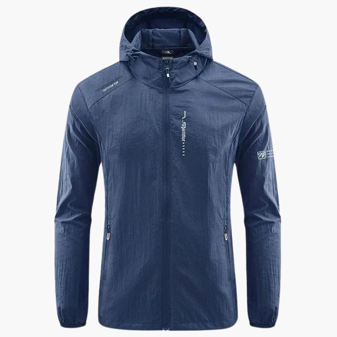 Yannick – Herren Windbreaker Jacke mit Kapuze und Reißverschluss-Taschen