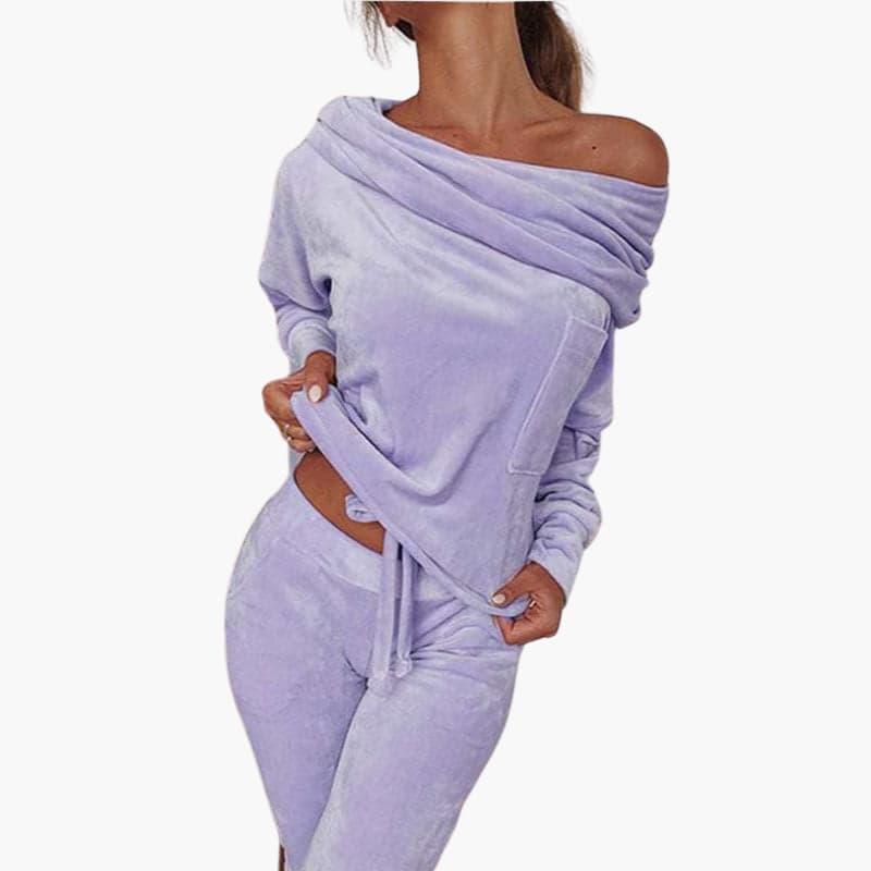 Nikita - Schulterfreies Damen Zweiteiler Lounge Set