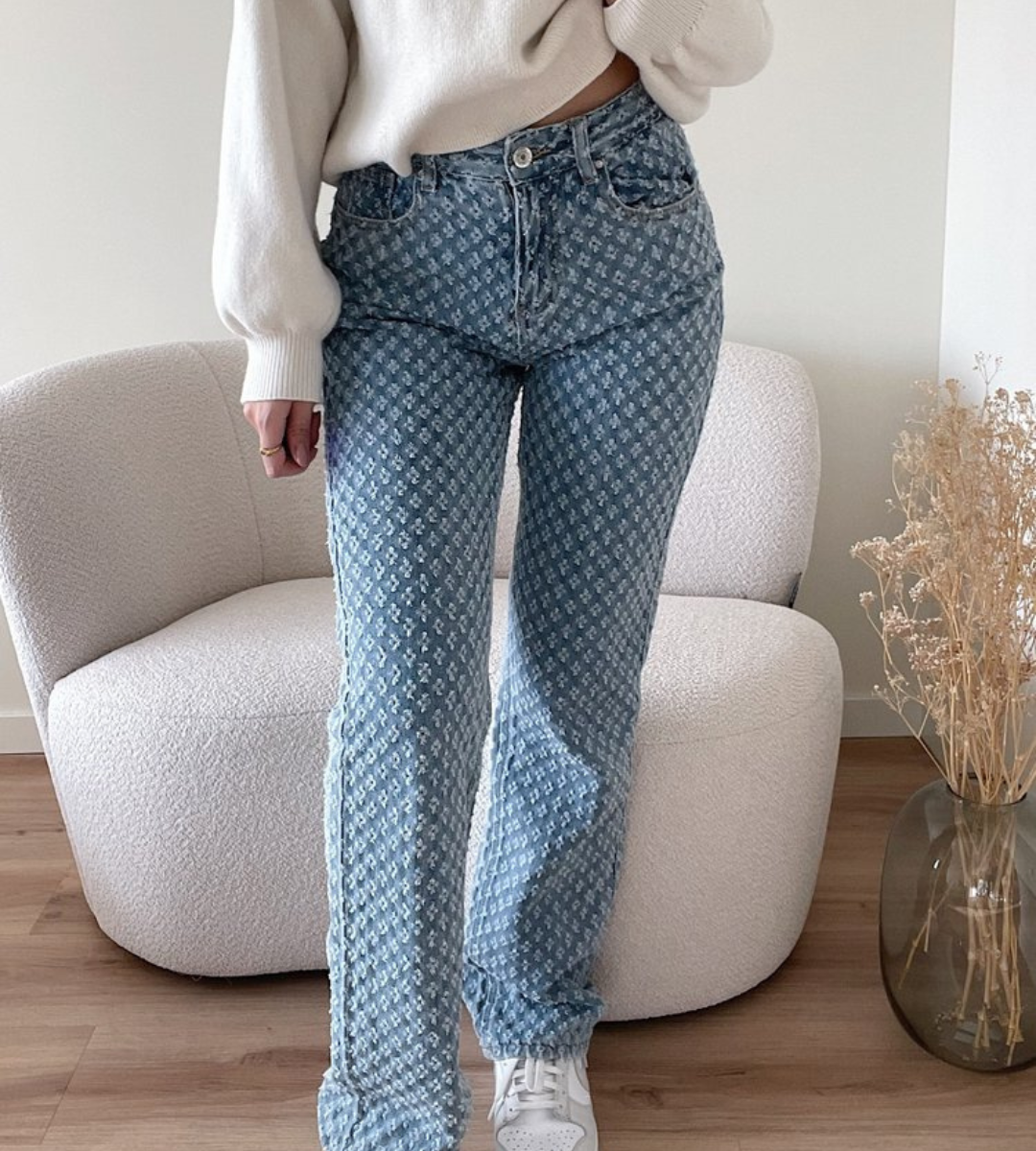 Birgit – Stylische Hose mit Rautenmuster für Damen
