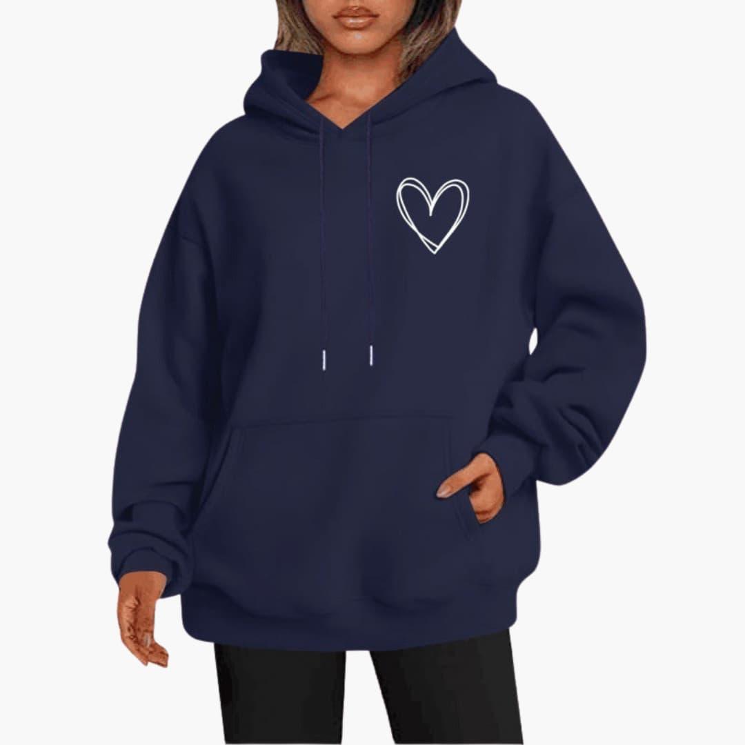 Martina - Bequemer Damen Hoodie Lässiger Kapuzenpullover
