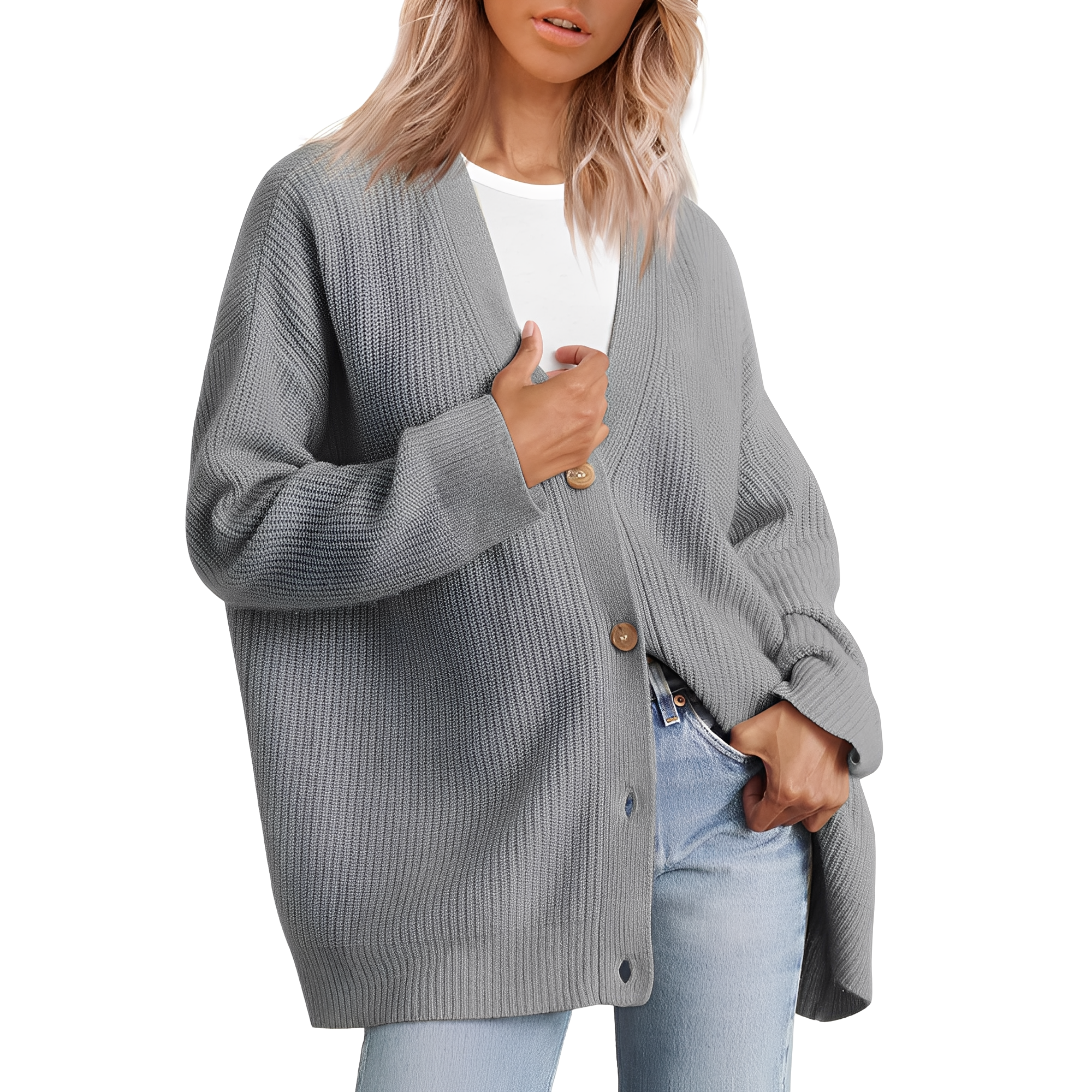 Bertha – Lockerer Oversize-Cardigan für Damen