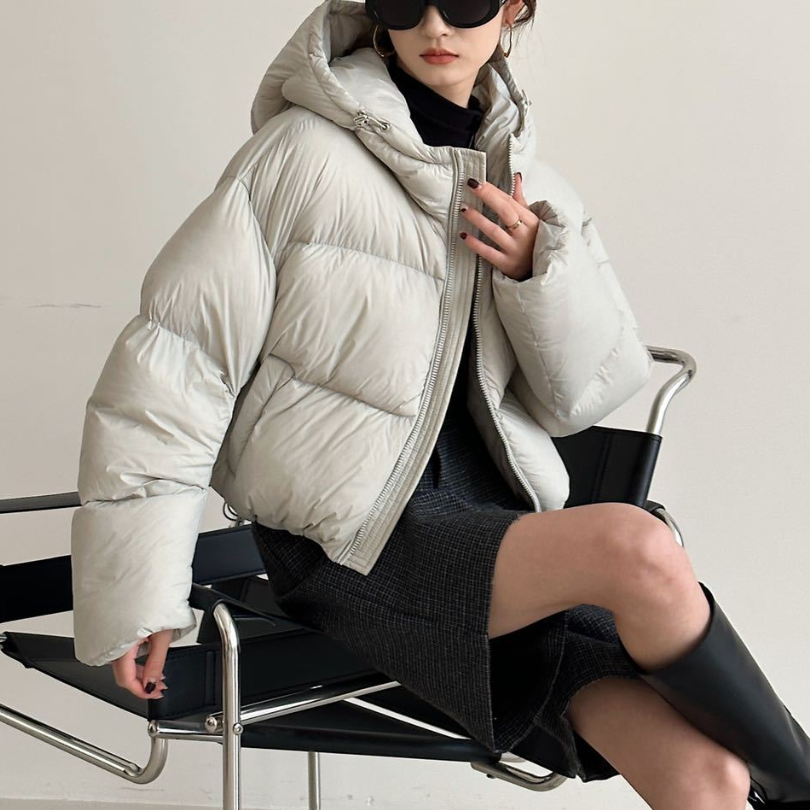 Catrin - Stilvolle Damen Steppjacke mit Kapuze