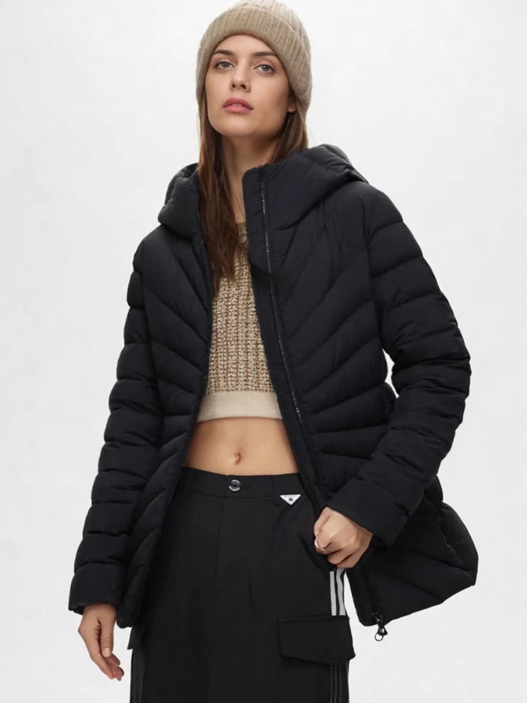 Ingeborg - Leichte Damen Steppjacke mit Kapuze