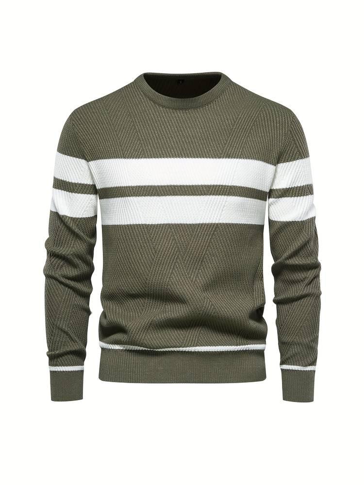 Michel - Gestreifter Herren Strickpullover