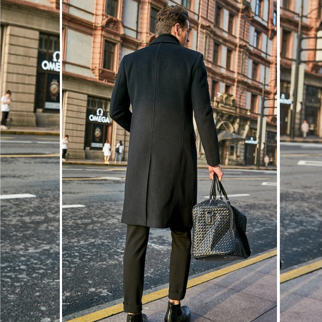 Niklas – Langer Mantel Mit Reverskragen