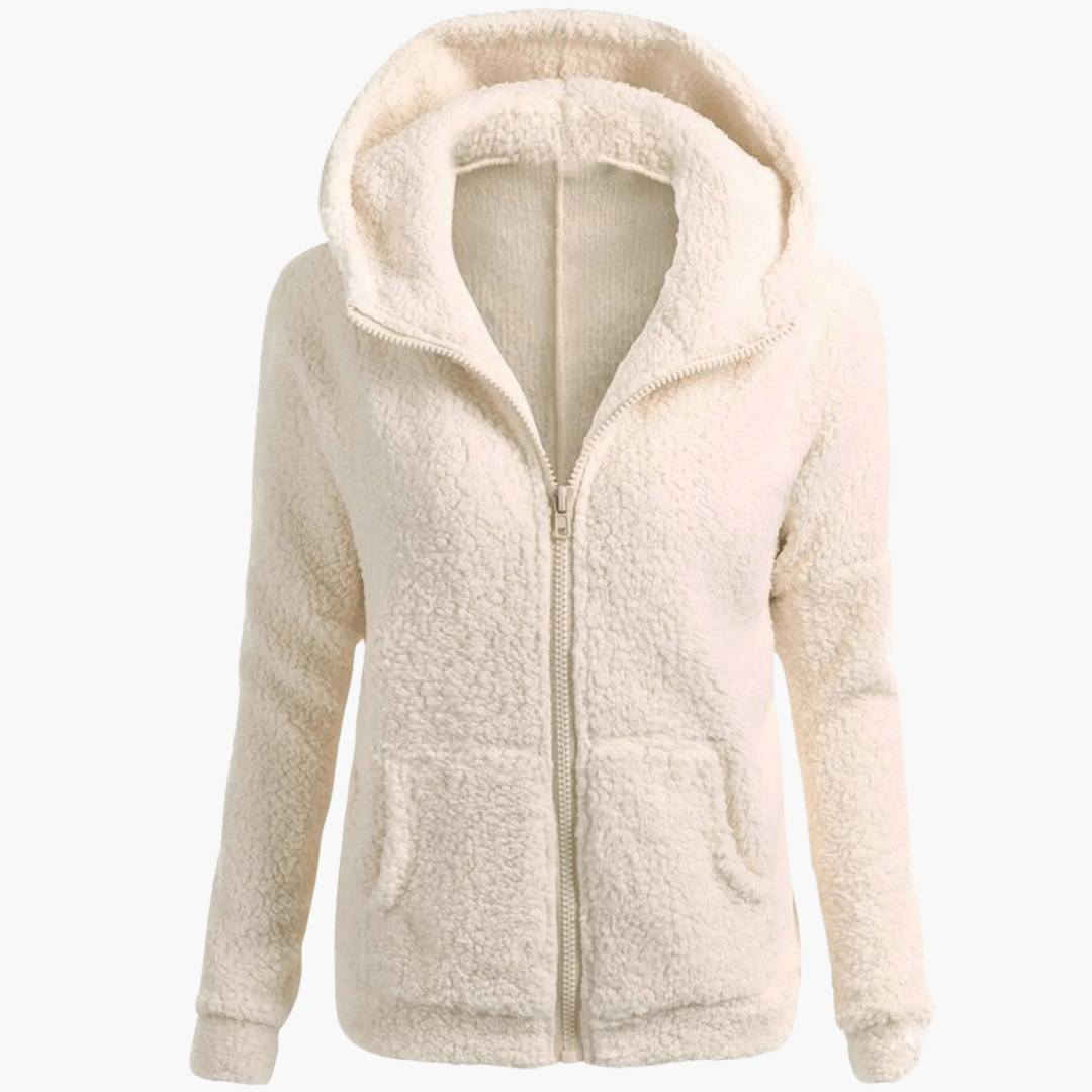 Monika - Damen Fleece Hoodie mit Reißverschluss und Kapuze
