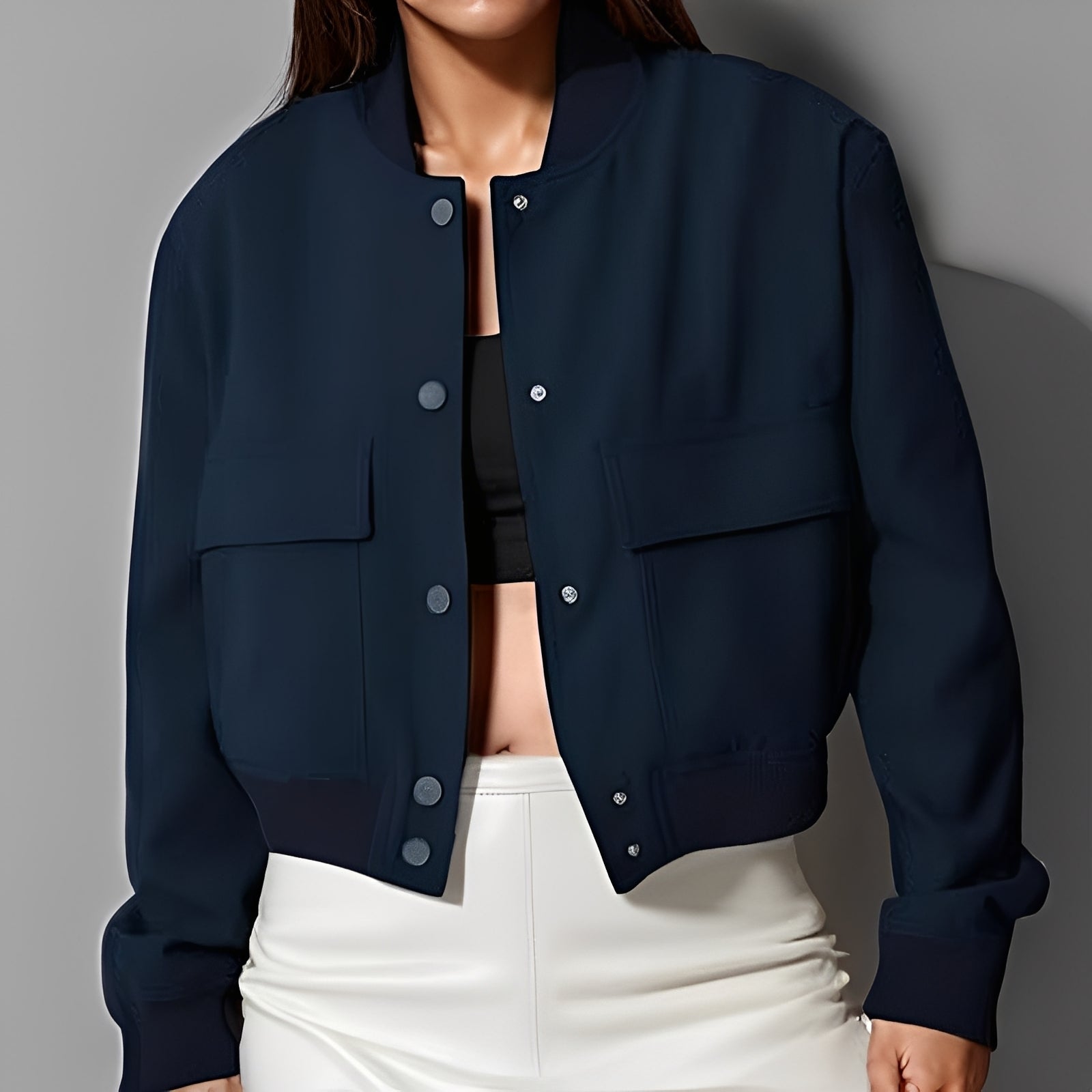 Ilona – Lockere Jacke mit großen Taschen