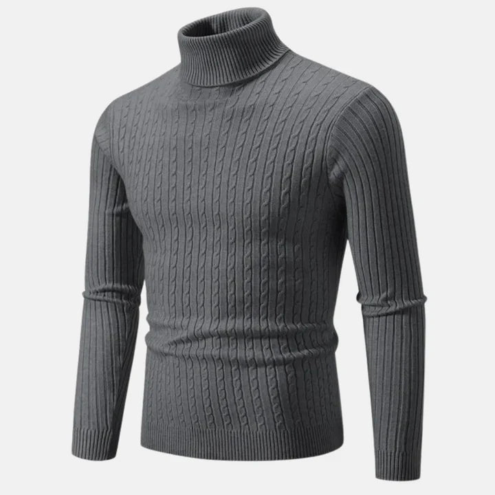 Janoel - Klassischer Herren-Rollkragenpullover