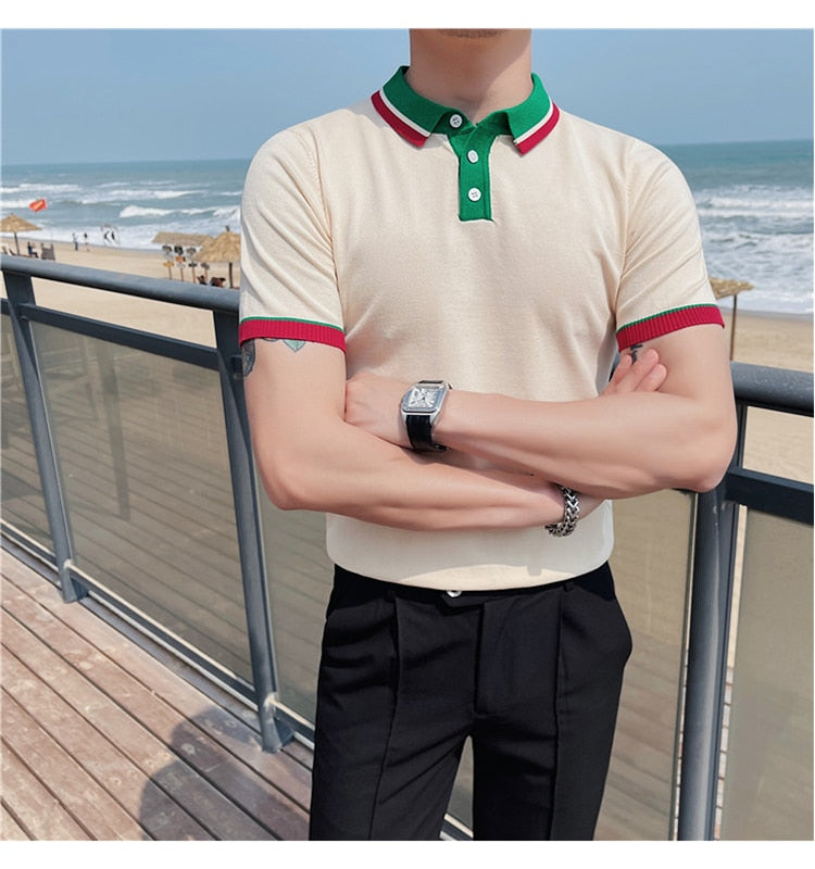 Omar – Poloshirt Herren Stilvoll Raffiniert Casual Look