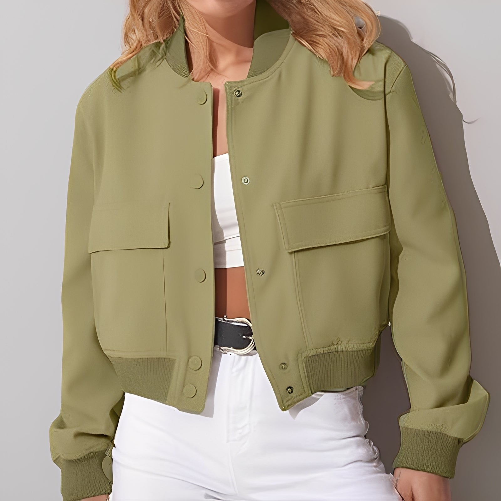 Ilona – Lockere Jacke mit großen Taschen
