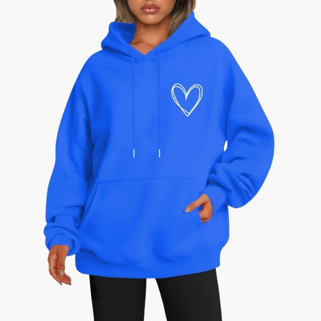 Martina - Bequemer Damen Hoodie Lässiger Kapuzenpullover