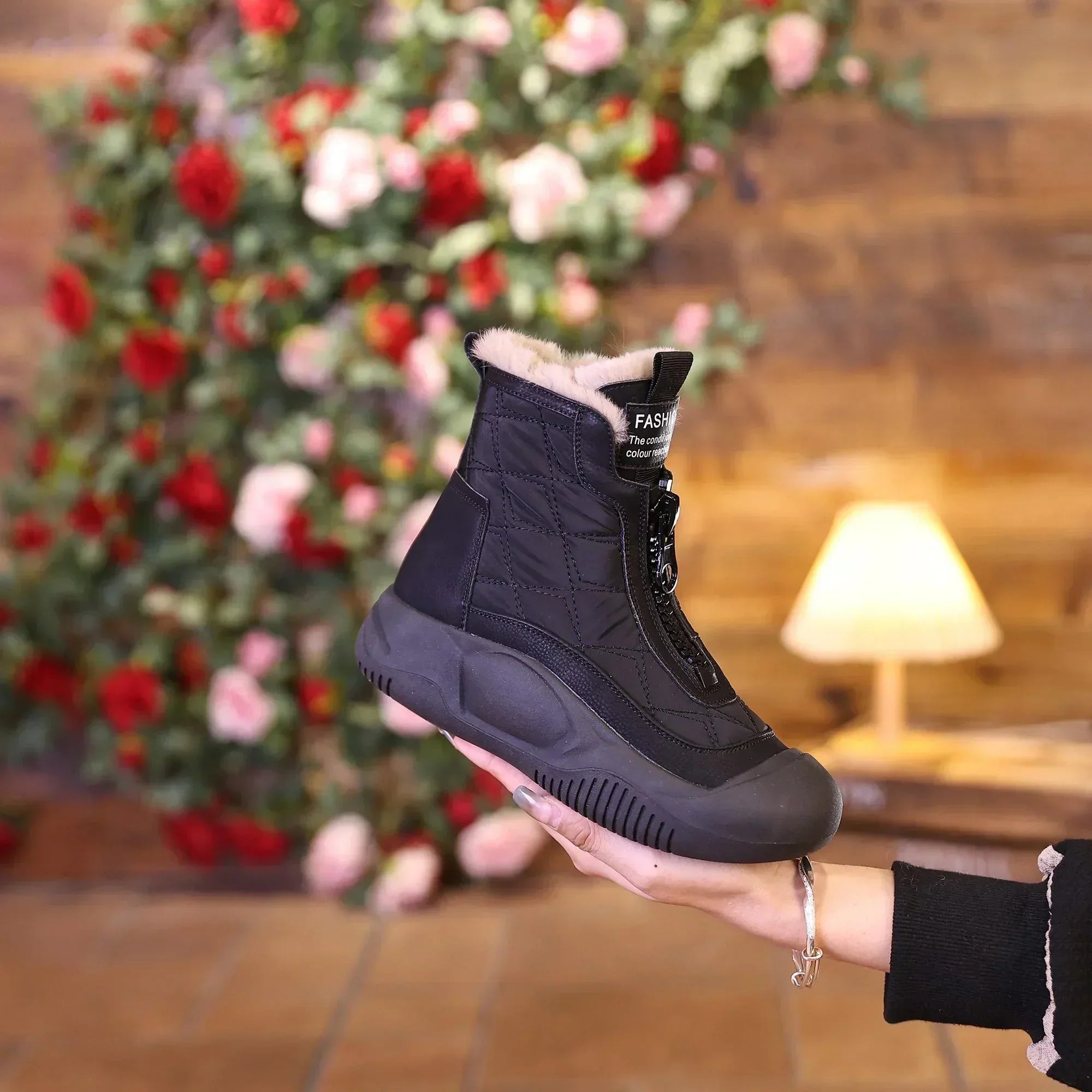 Ulona – Winterstiefel aus Leder mit Warmfutter
