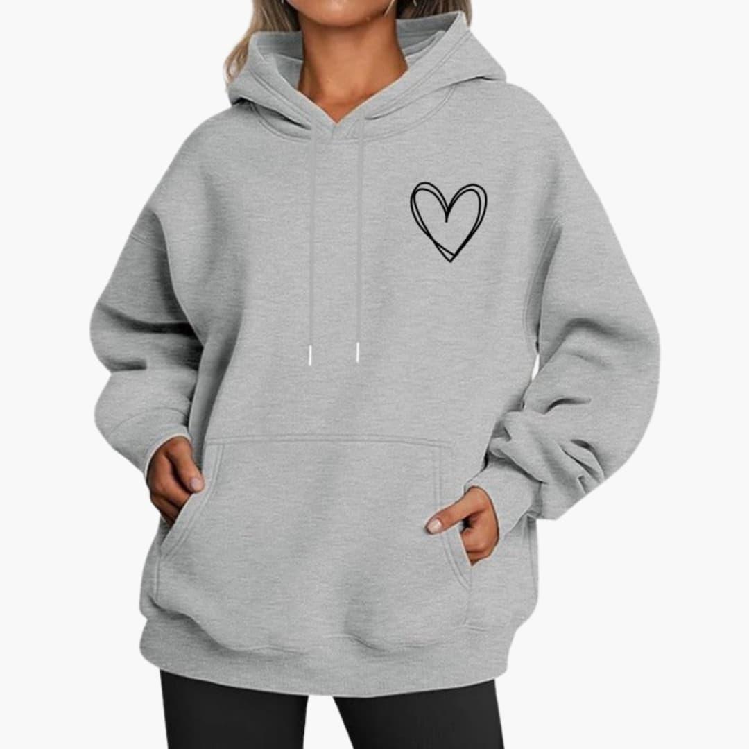 Martina - Bequemer Damen Hoodie Lässiger Kapuzenpullover
