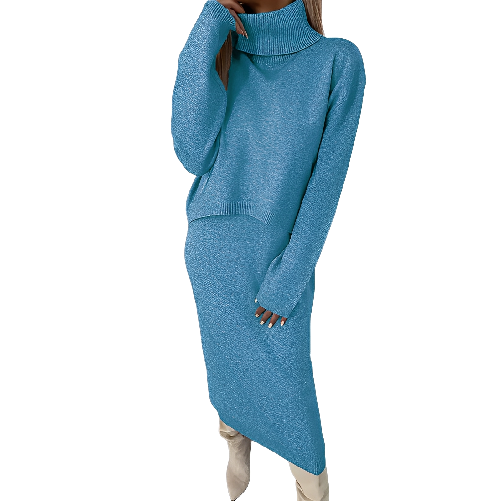 Sonja – Elegantes Set Aus Pullover Und Rock