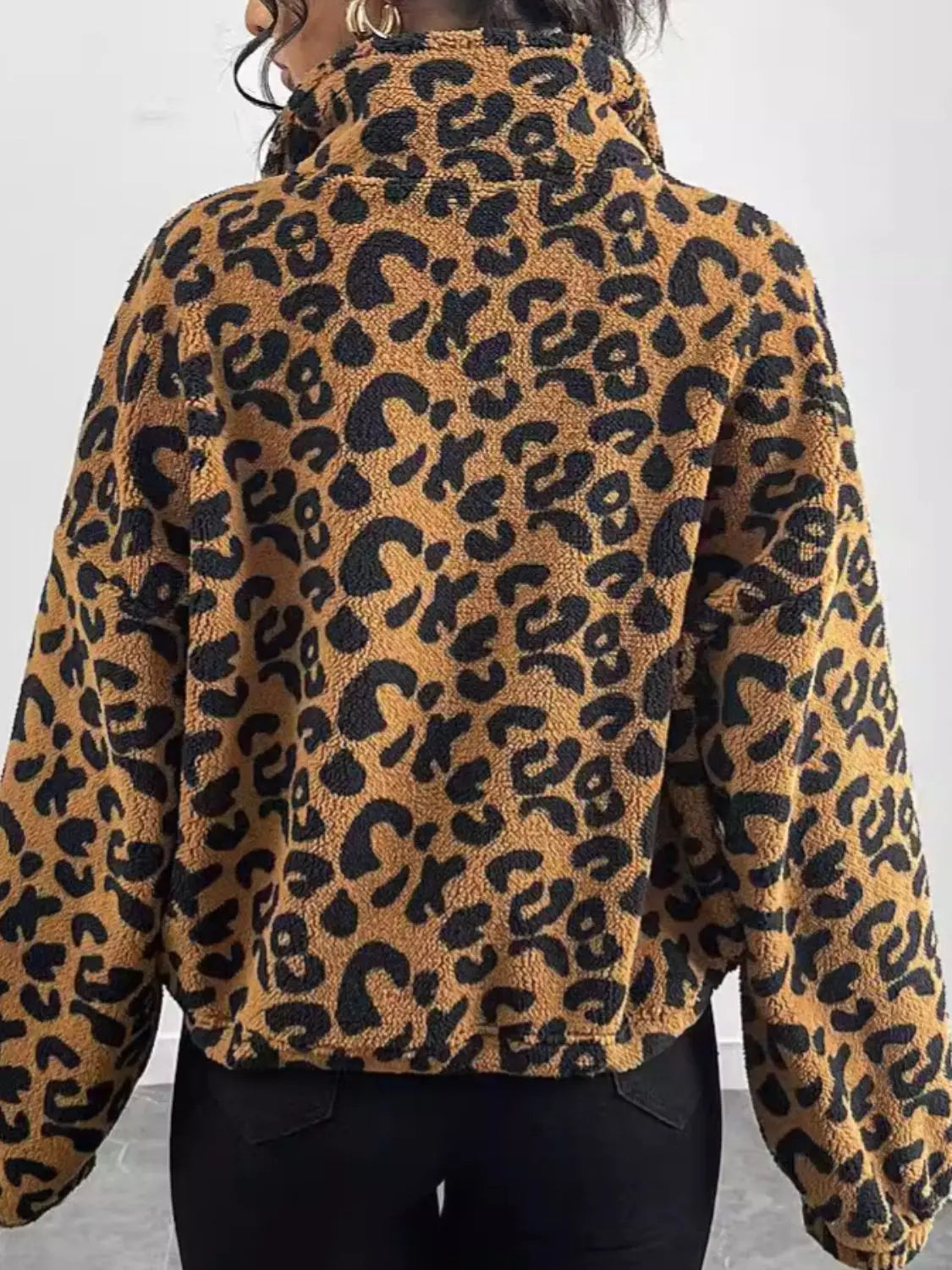 Amalia – Damen Jacke mit Leopardenmuster & Reißverschluss Leopard