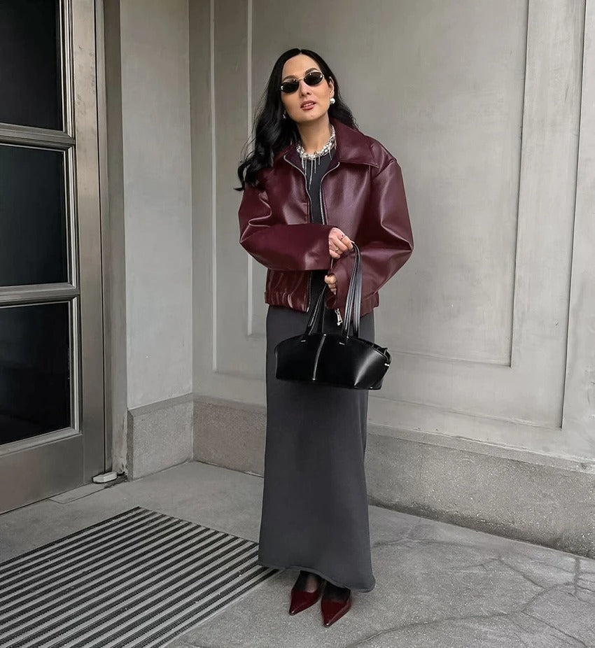 Amelie_-_Burgundy_Jacket_Rot 4