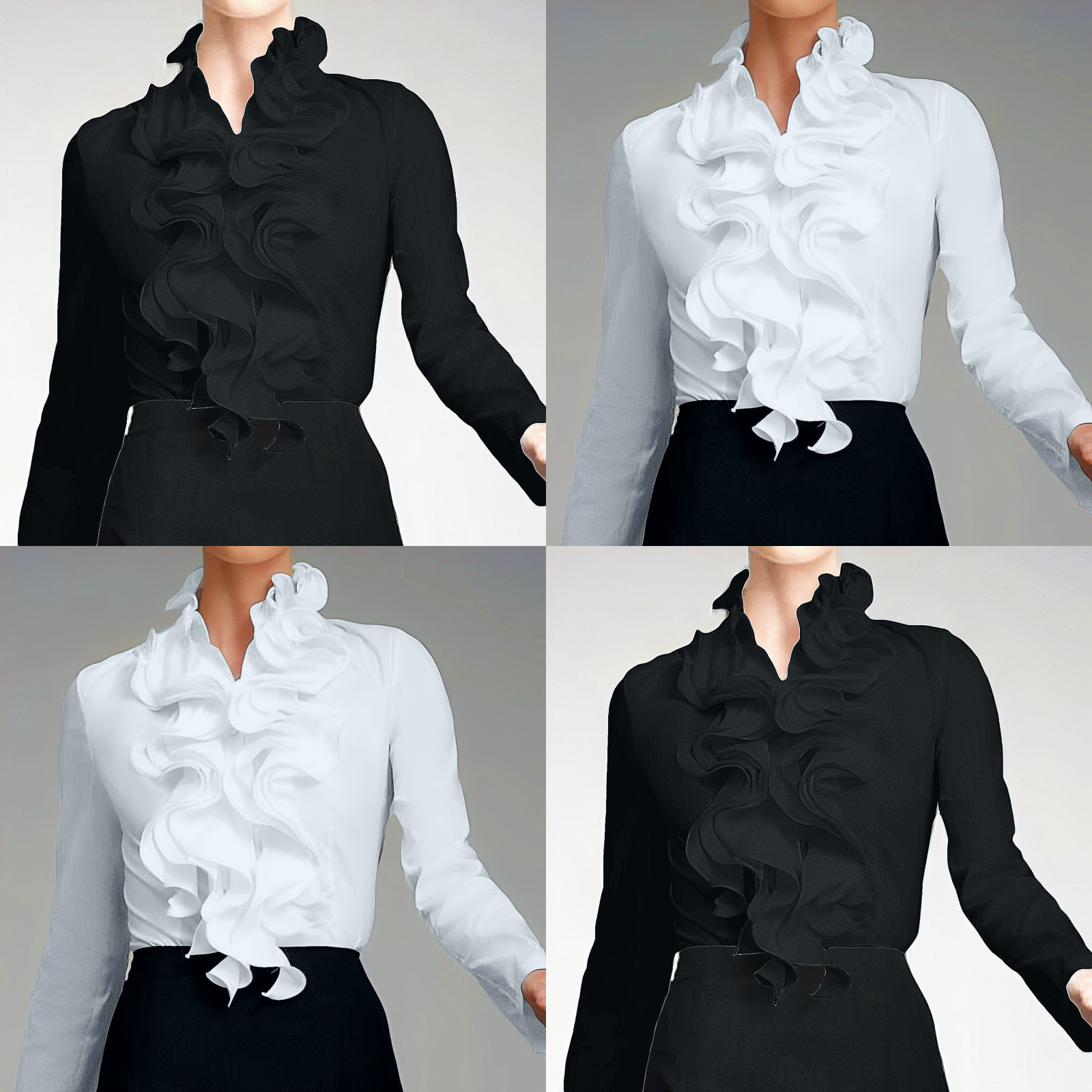 Carla - Romantische Rüschenbluse