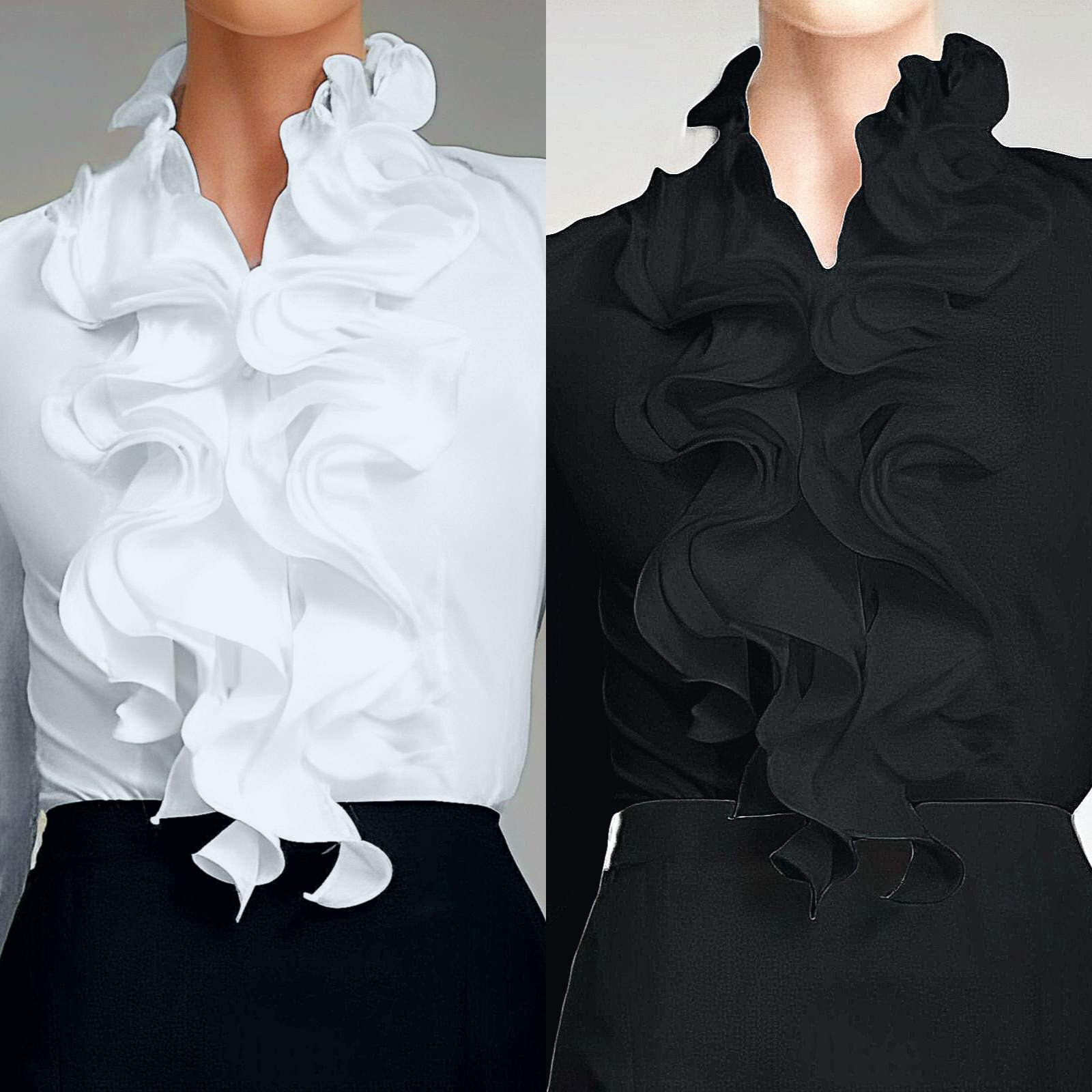 Carla - Romantische Rüschenbluse