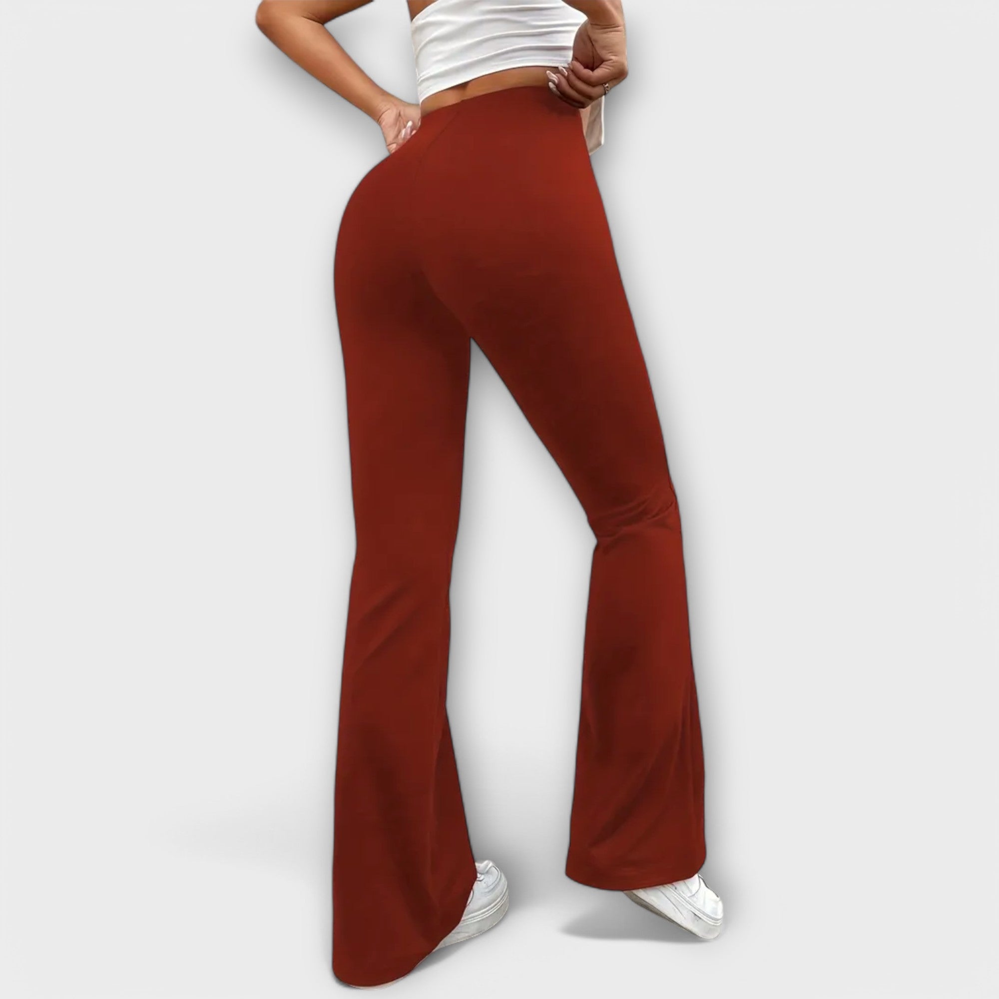 Benike - Lockere Hose mit ausgestelltem Bein Braun 2