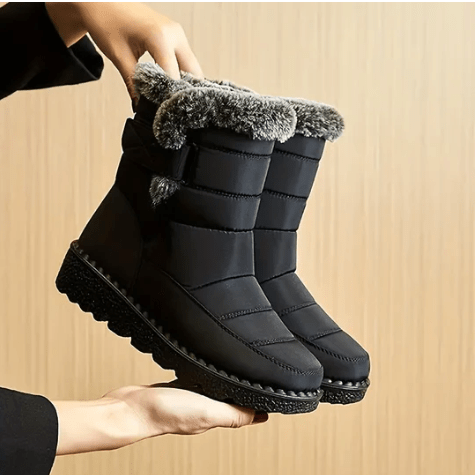 Benita - Wasserdichte Winterstiefel für Damen Schwarz
