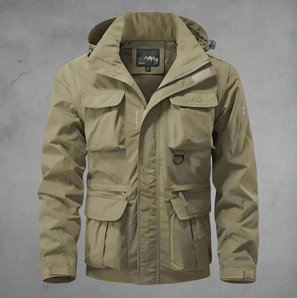 Benjamin - Eleganter wasserdichter Herren-Militärmantel für jede Jahreszeit Beige