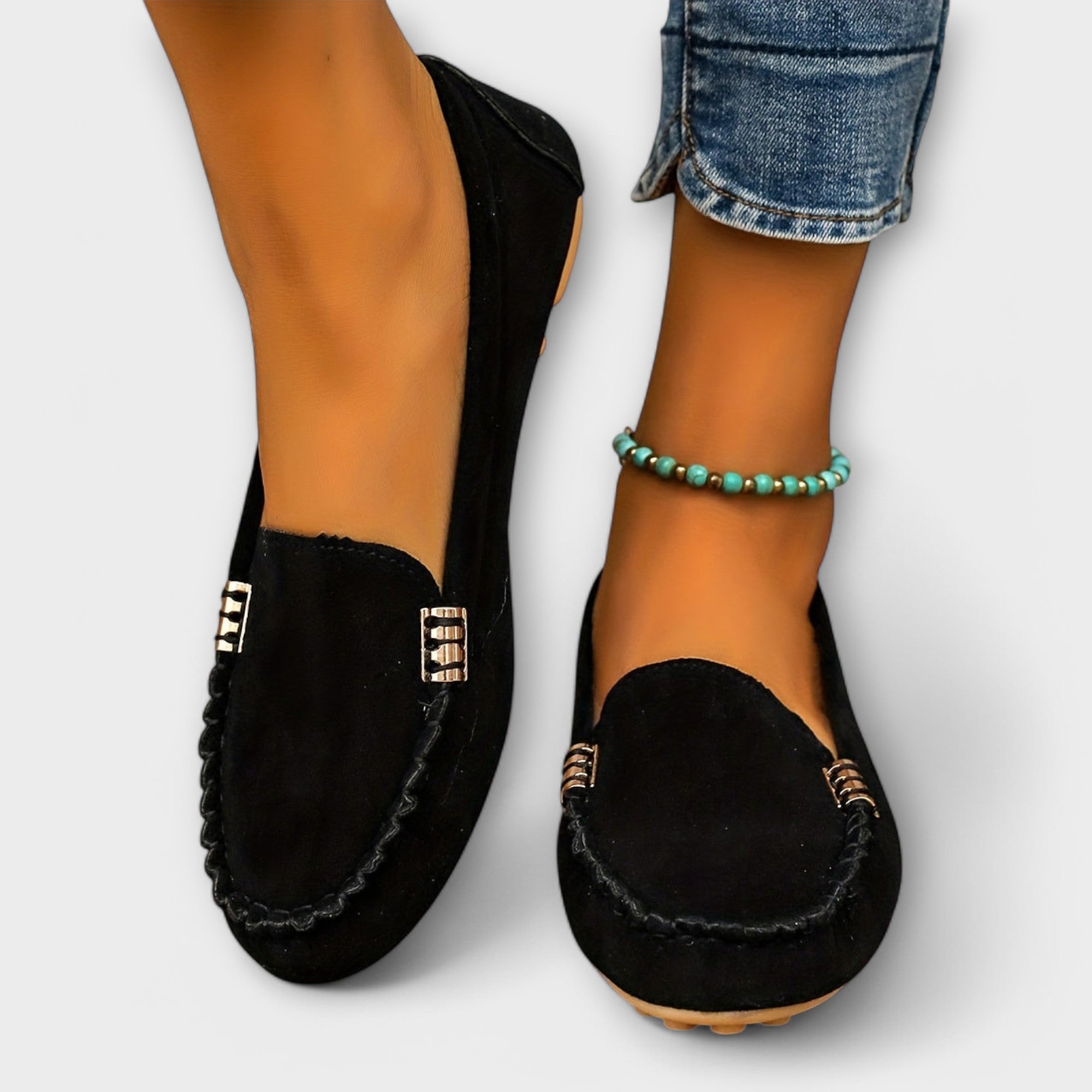 Benta – Damen Loafer mit klassischem Design Schwarz