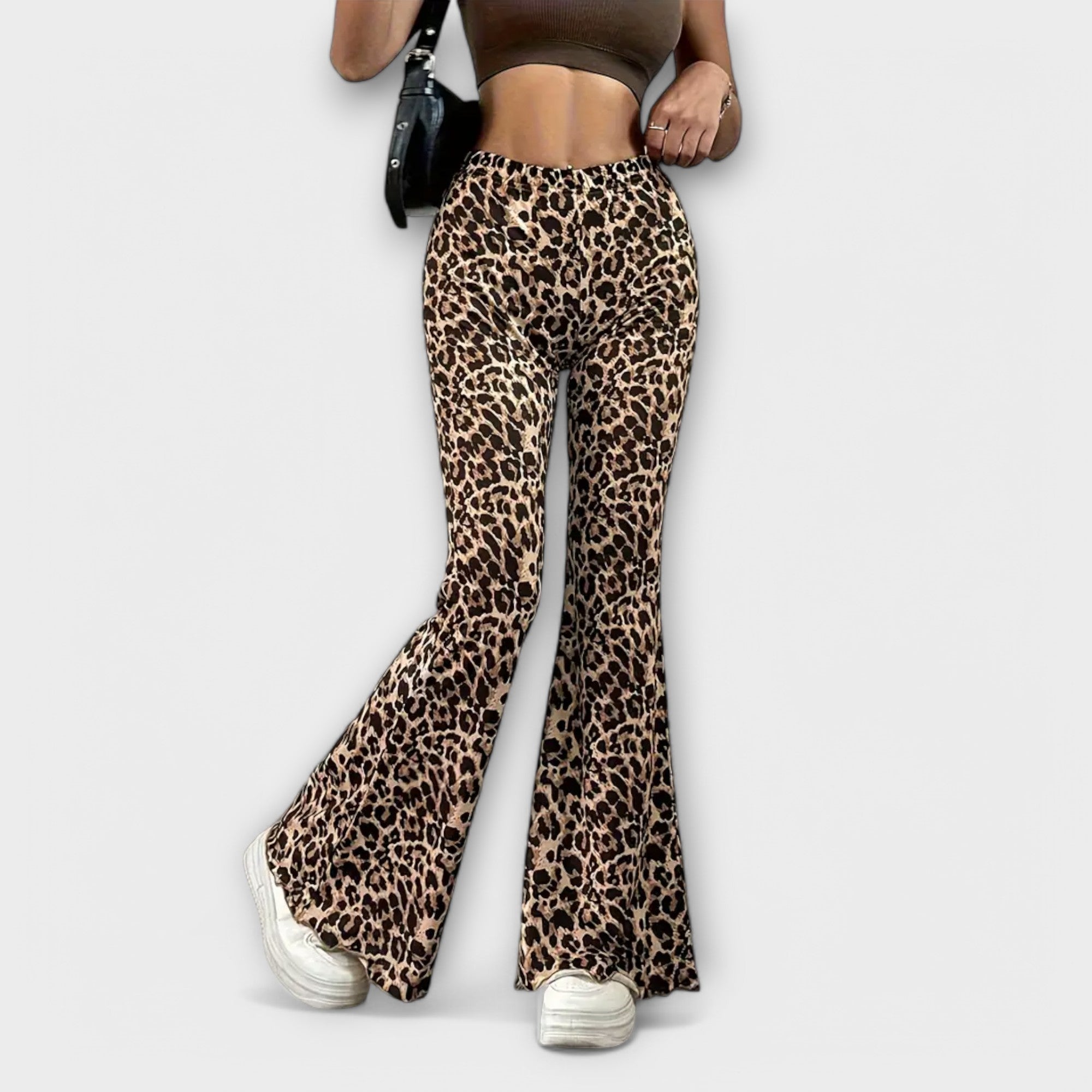 Bertula - Leopard Bootcut-Hose