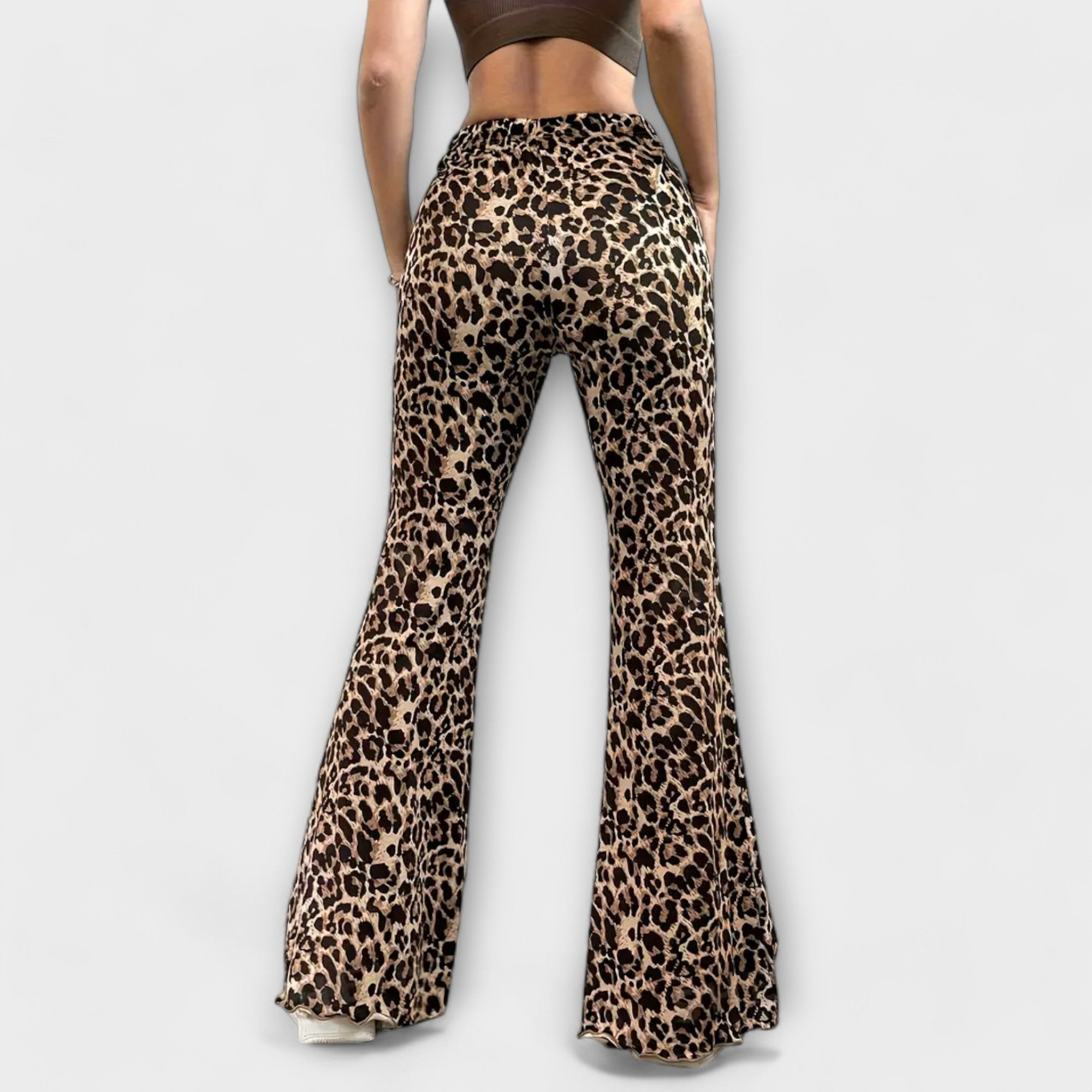 Bertula - Leopard Bootcut-Hose 3